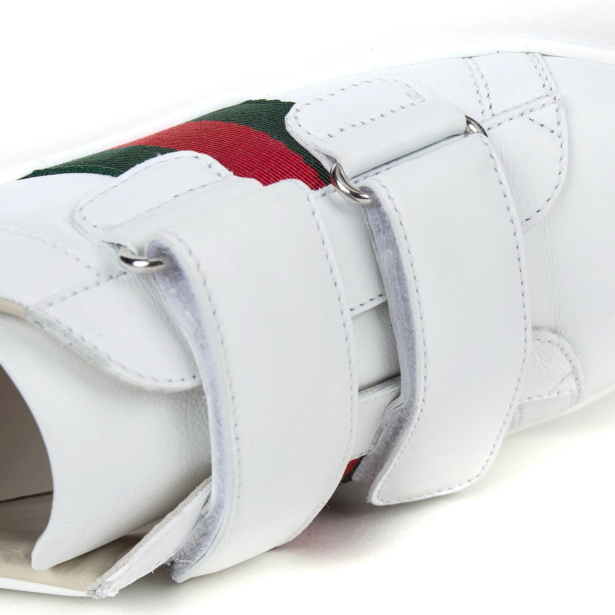 Boys & Girls White Leather Trainers