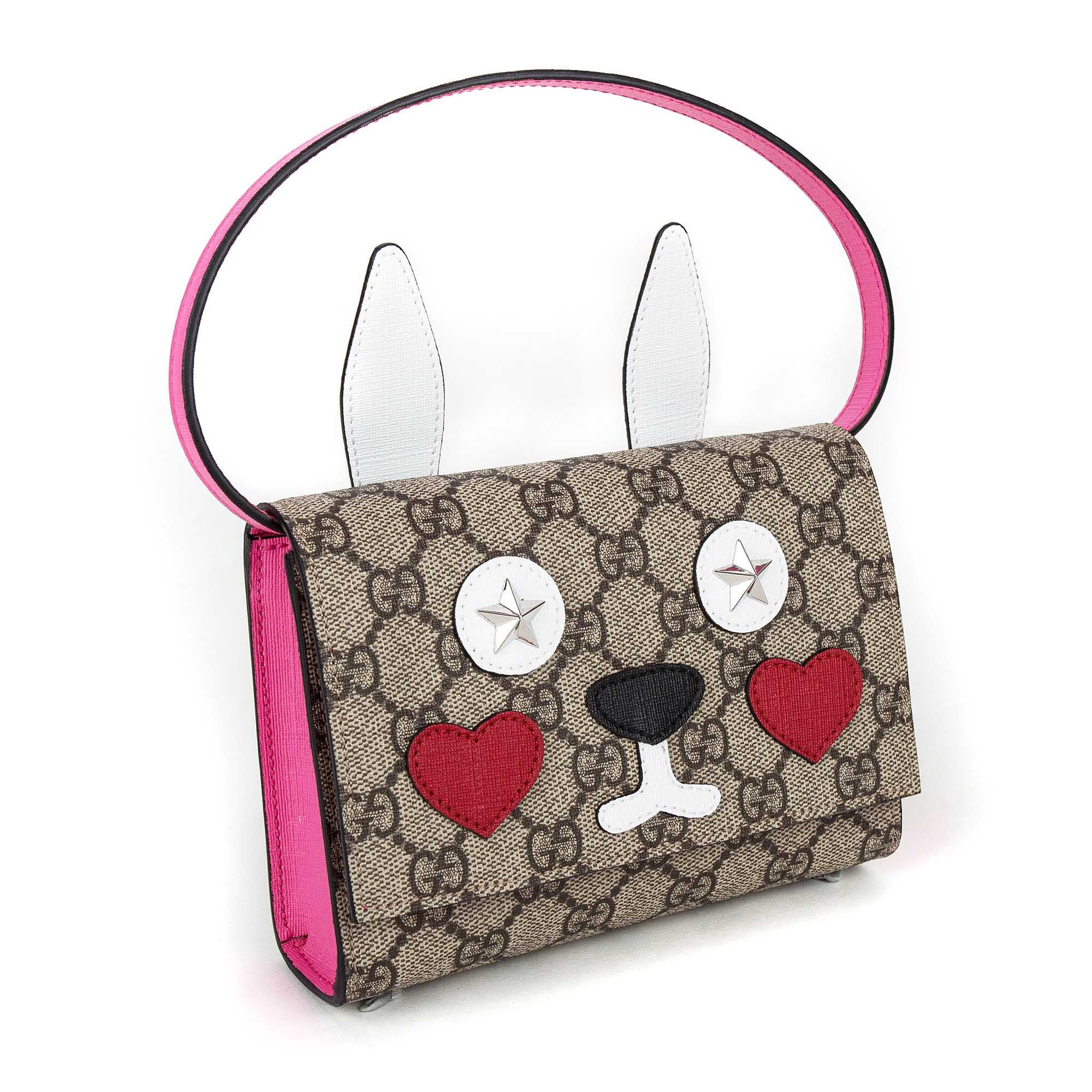 Girls Beige Bunny Bag