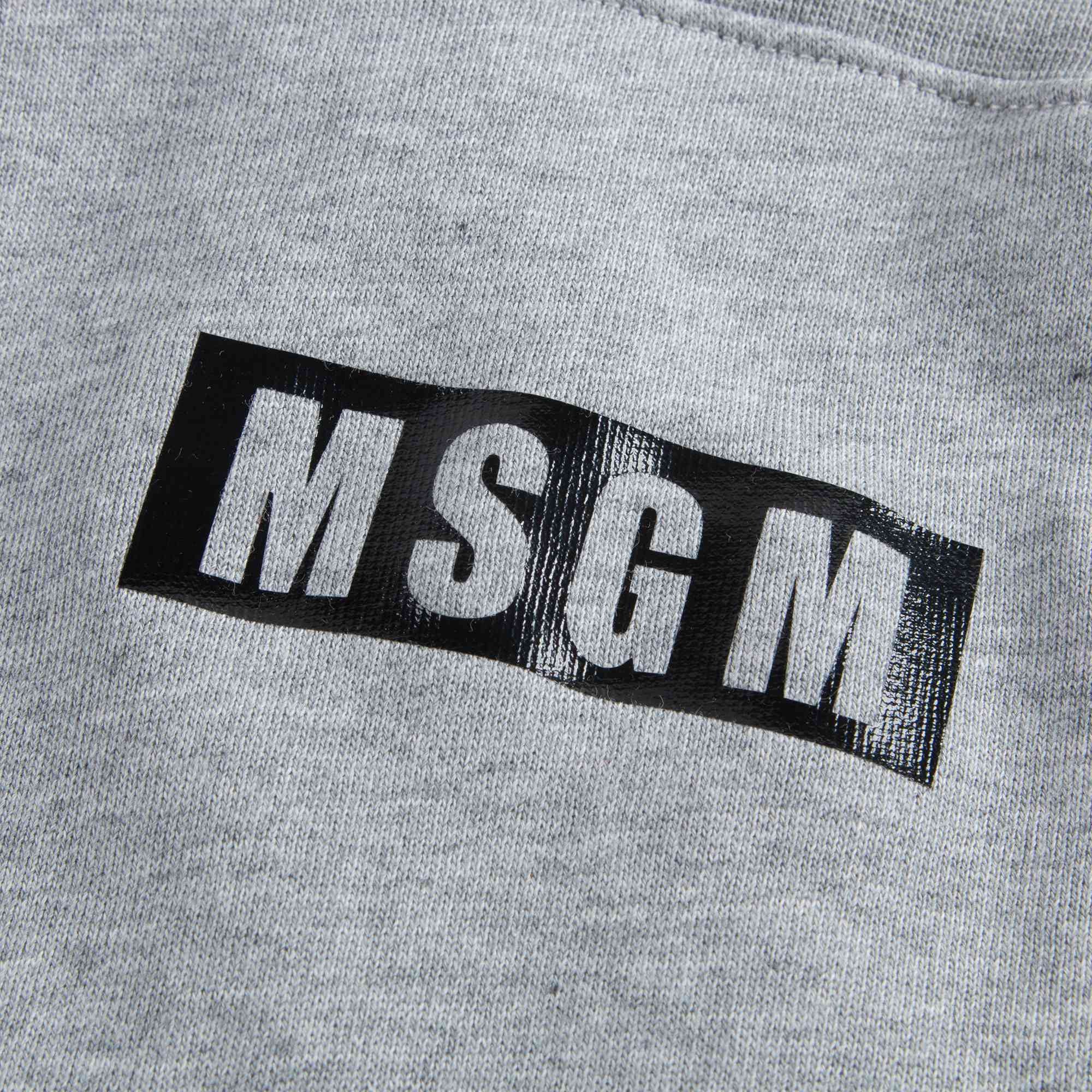 Boys Grey Cotton Tracksuit Trousers