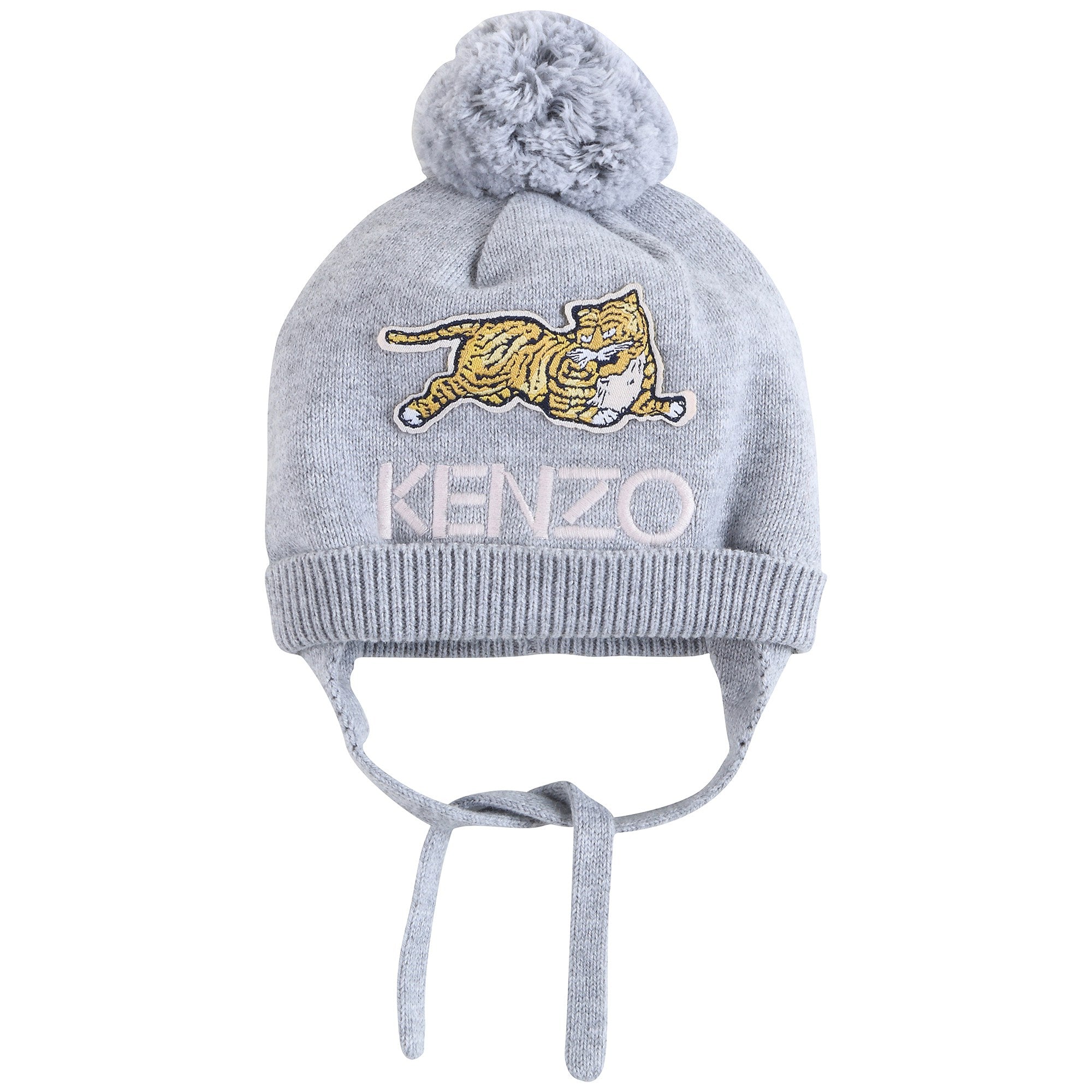 Baby Girls Marl Grey Cotton Hat