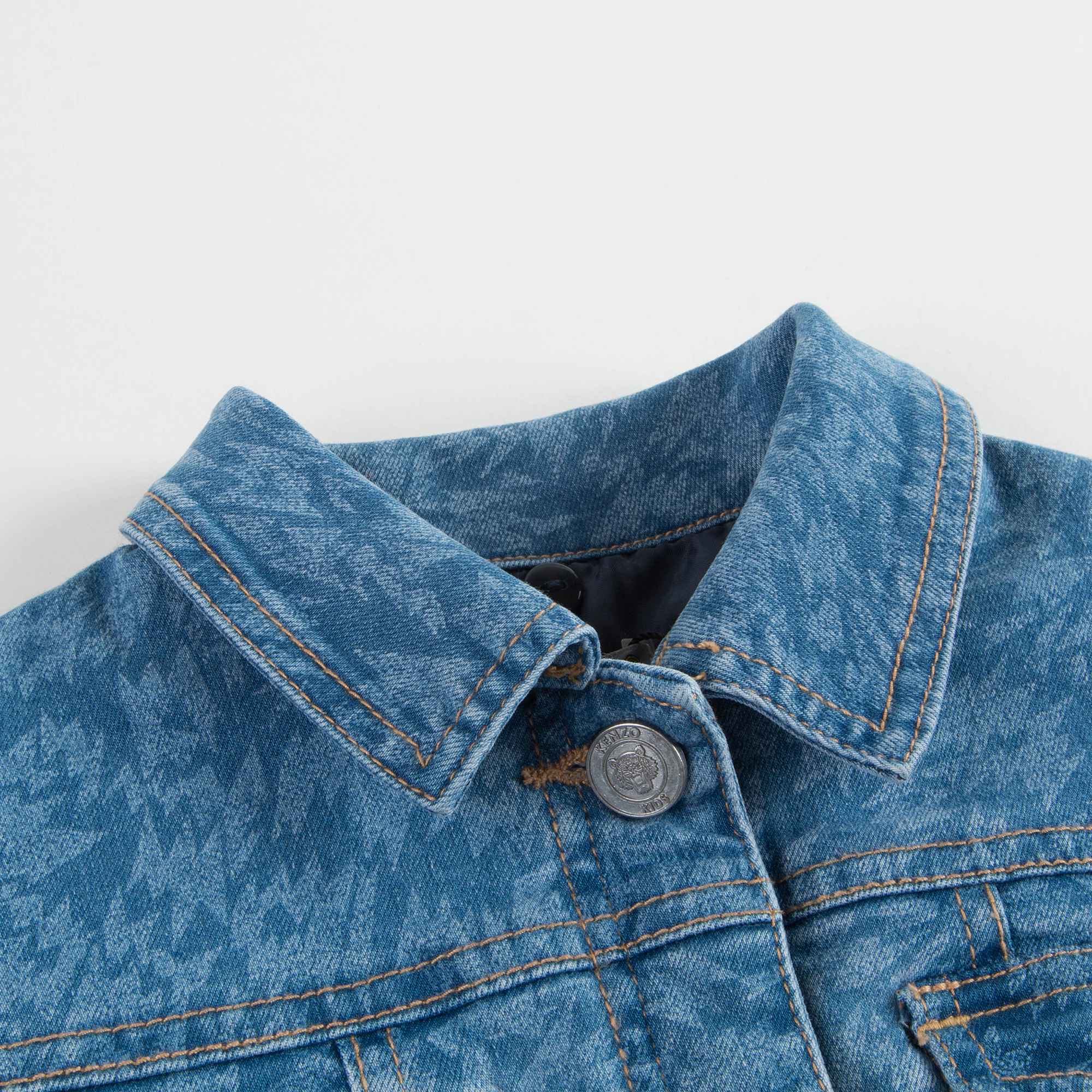 Girls Denim Blue Coat