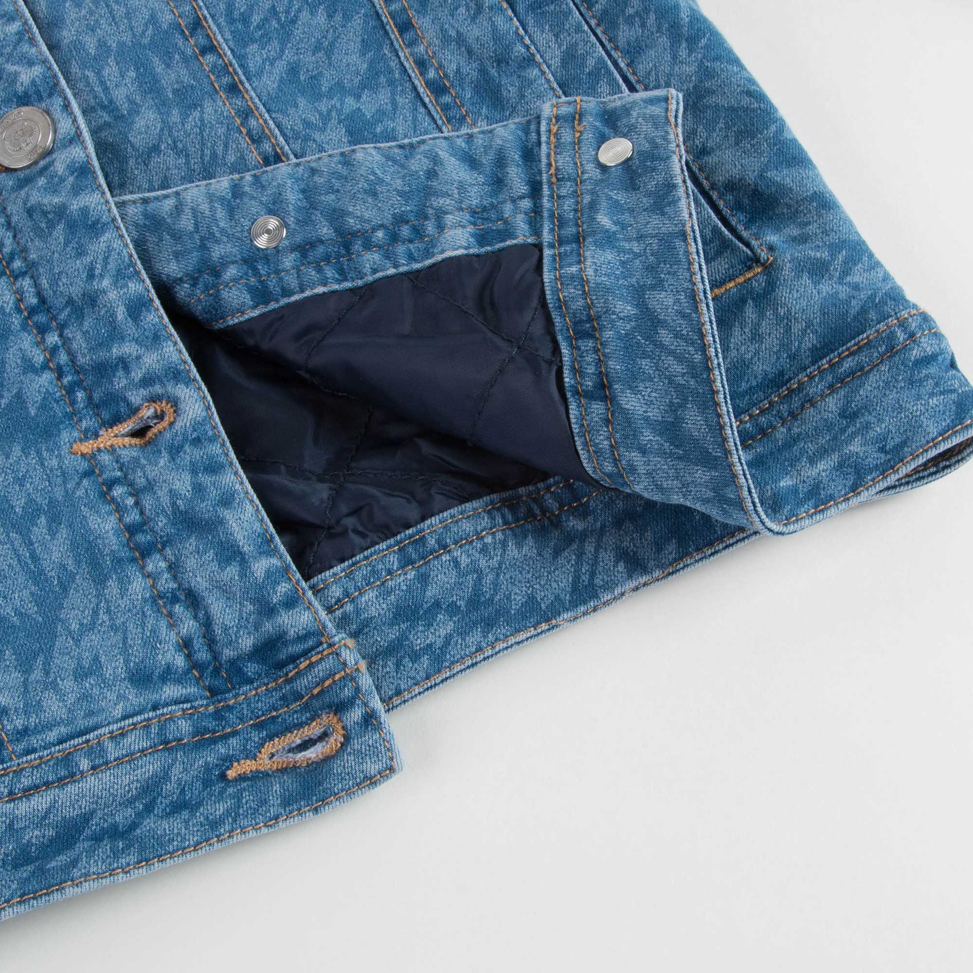 Girls Denim Blue Coat