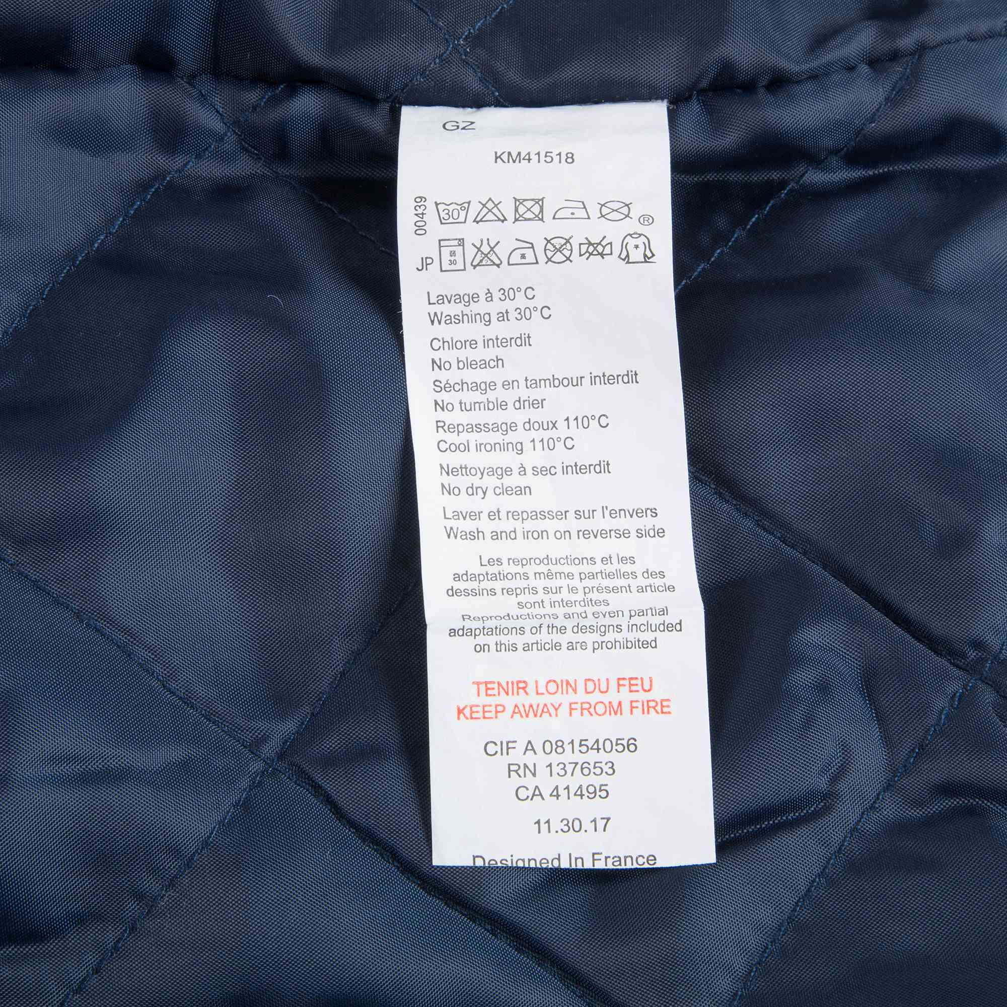 Girls Denim Black Coat