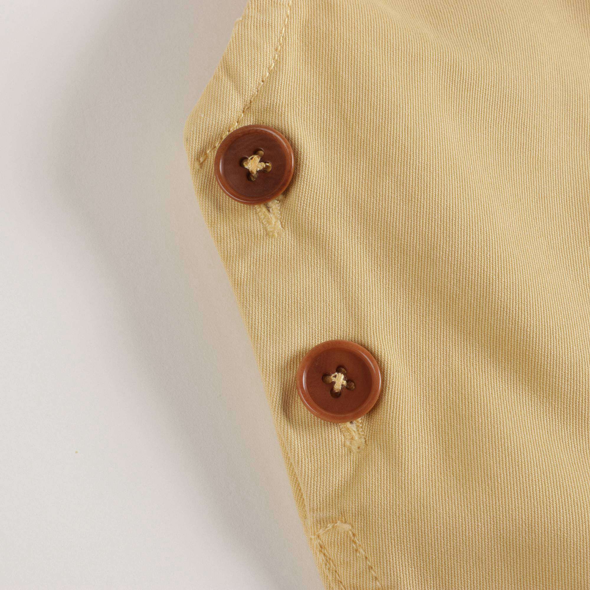 Baby Boys & Girls Yellow Cotton Trousers