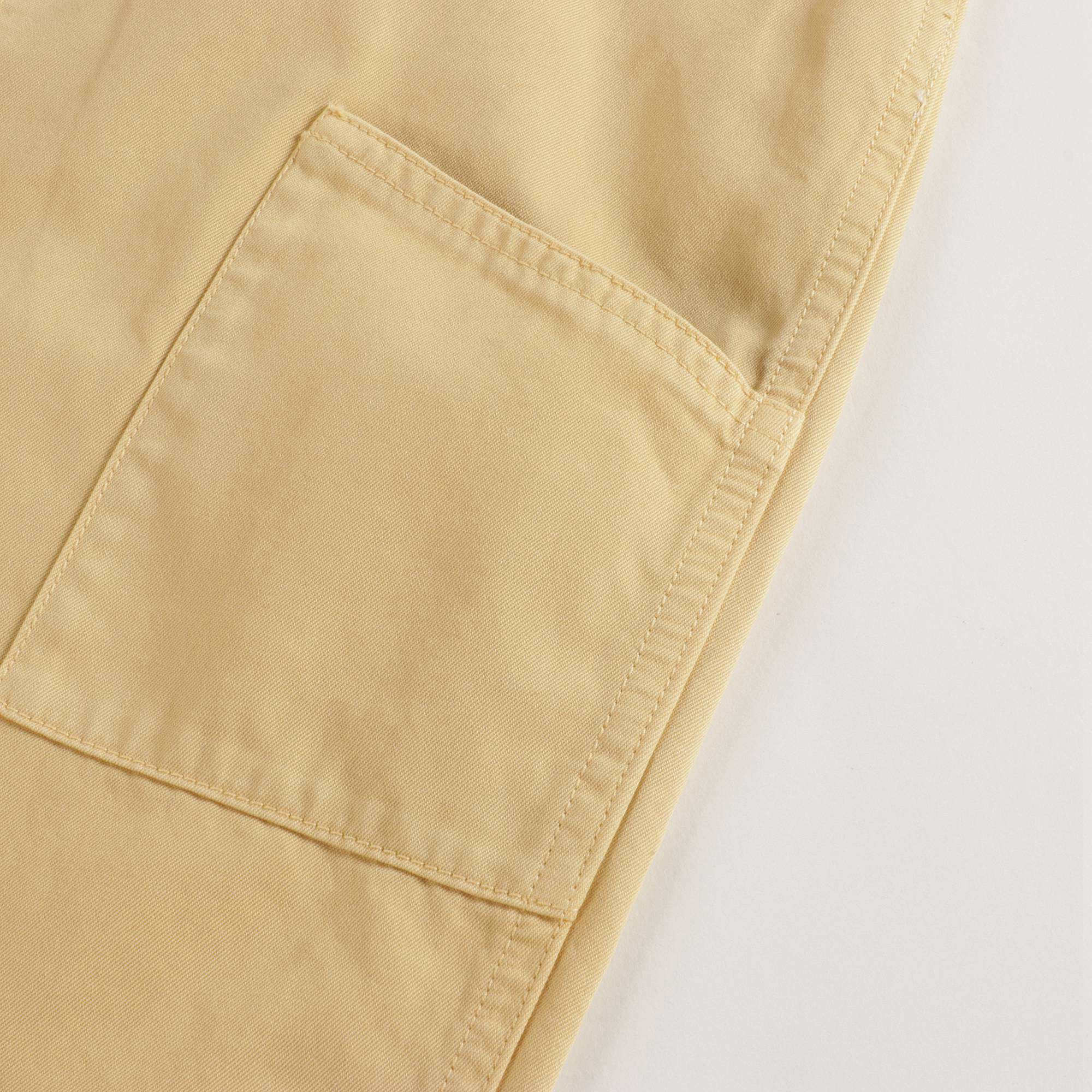 Baby Boys & Girls Yellow Cotton Trousers