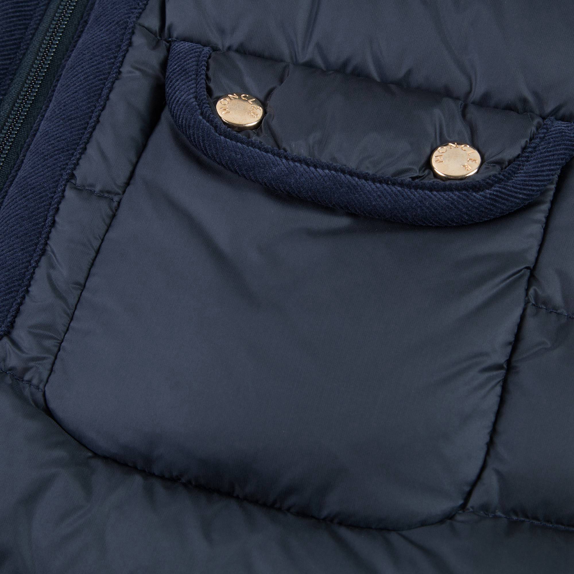 Baby Girls Blue 'Maevant' Down Padded Coat
