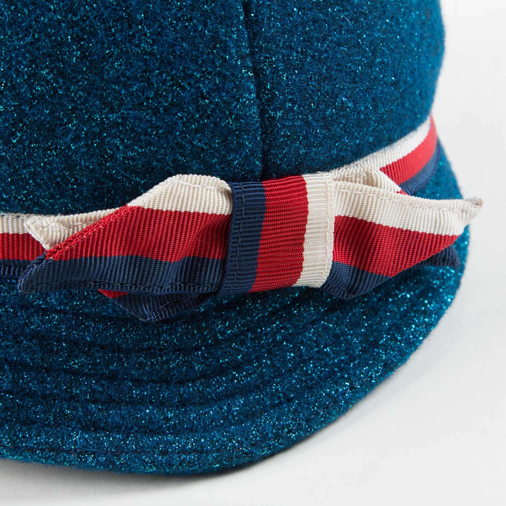 Girls Blue Felted Wool Hat