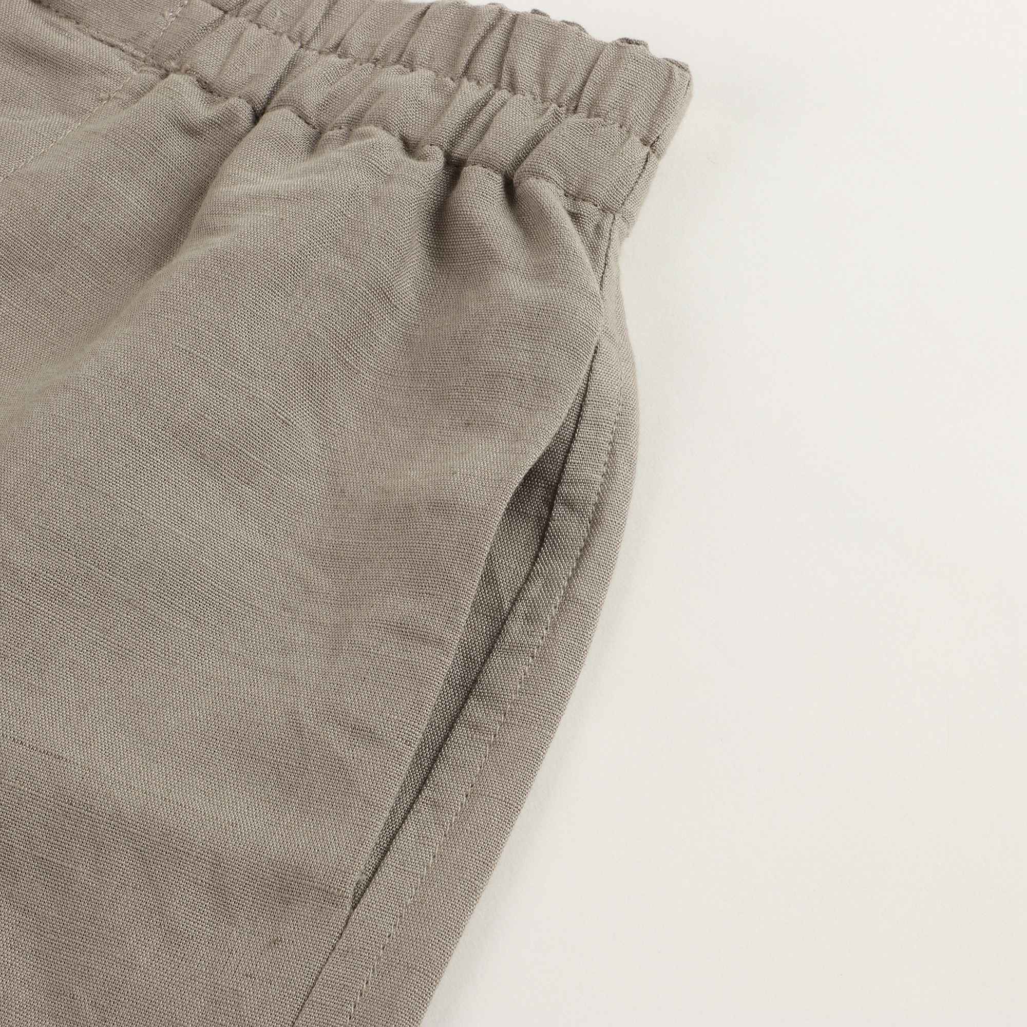 Boys & Girls Brown Linen Short