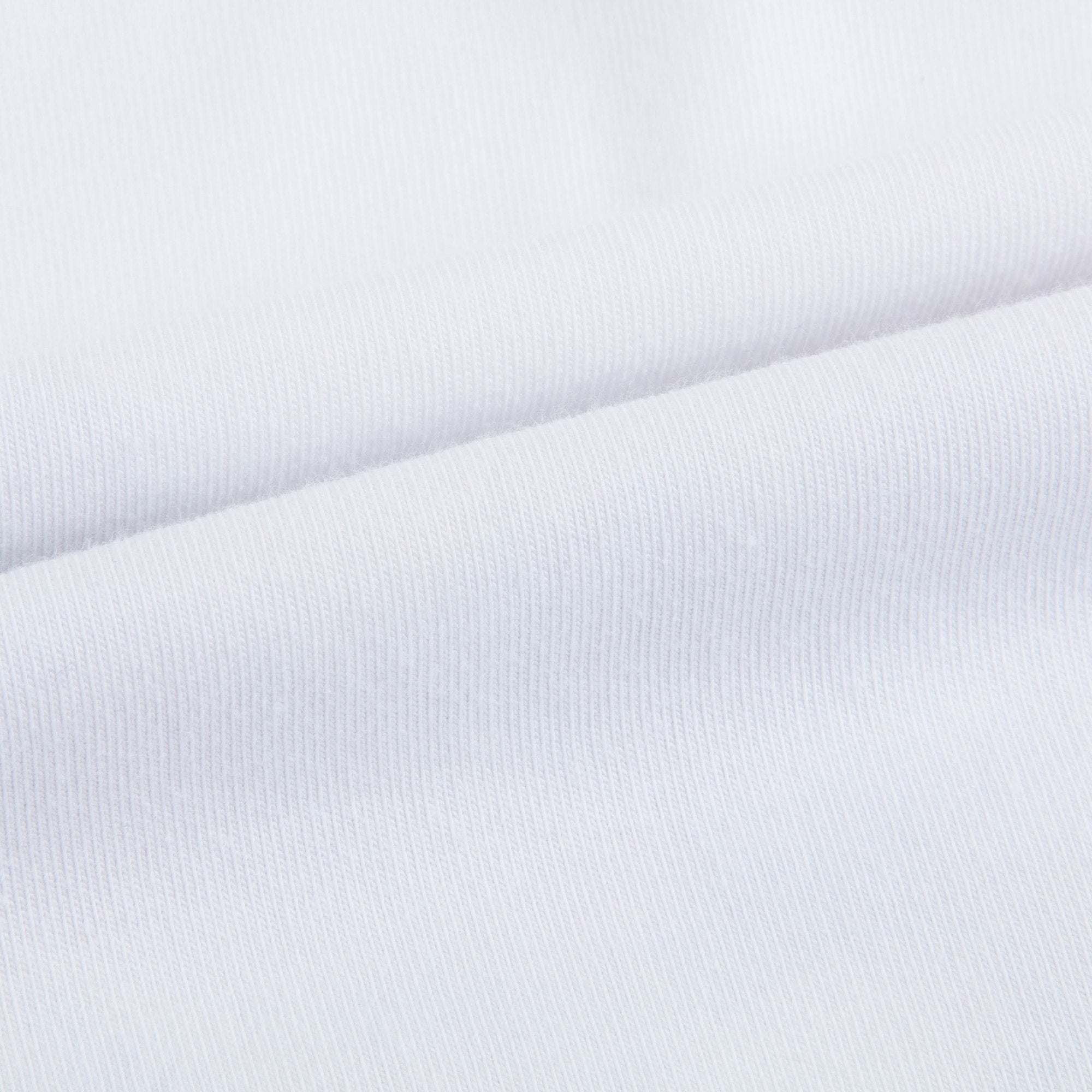 Girls White Printed Cotton T-shirt