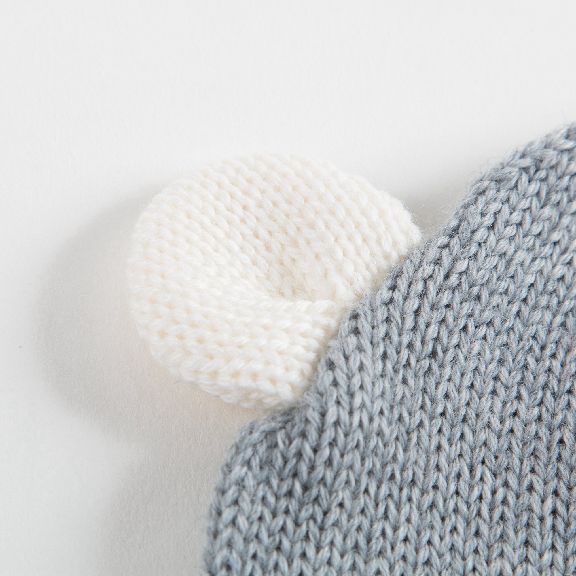 Baby Grey Knitted Hat With Ears