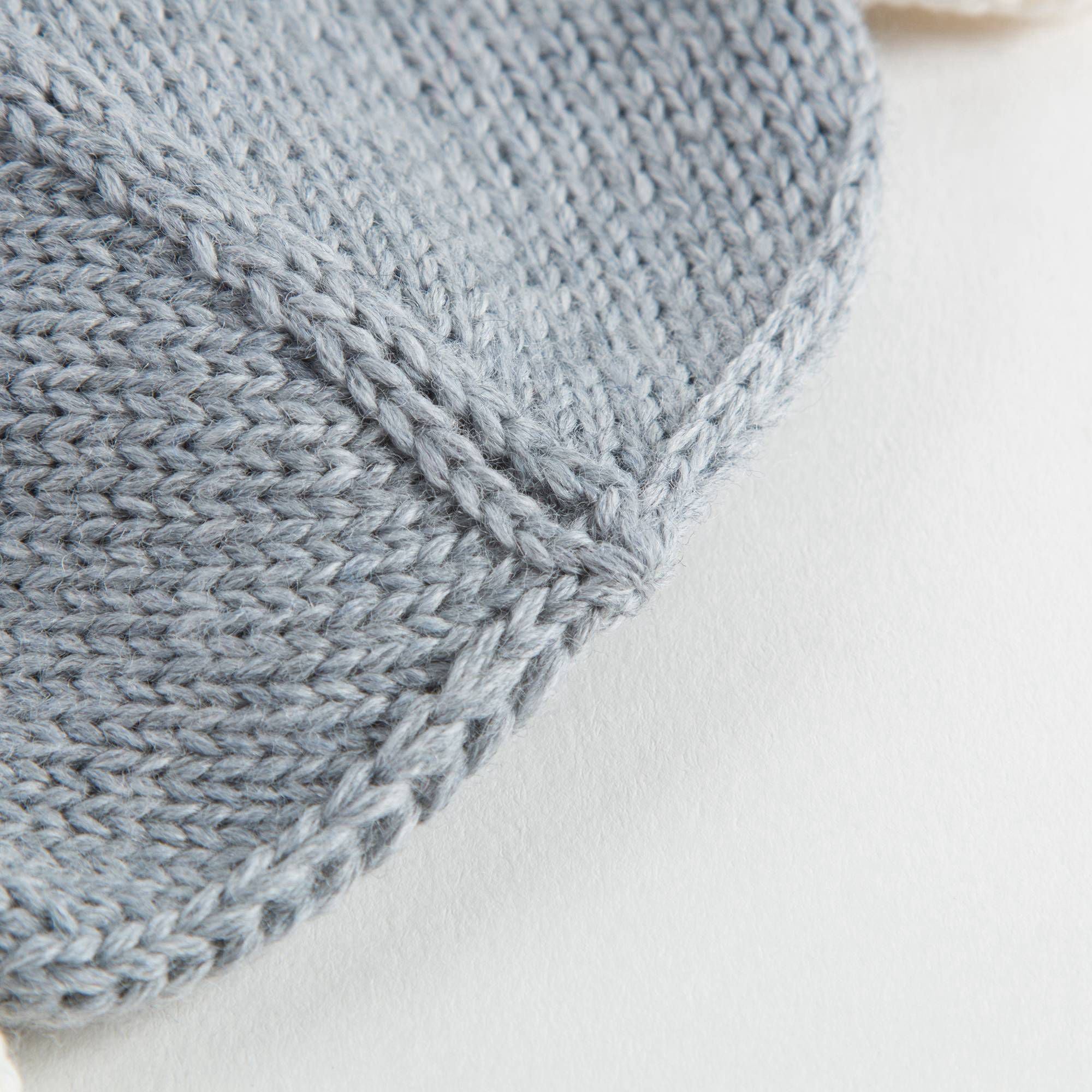 Baby Grey Knitted Hat With Ears