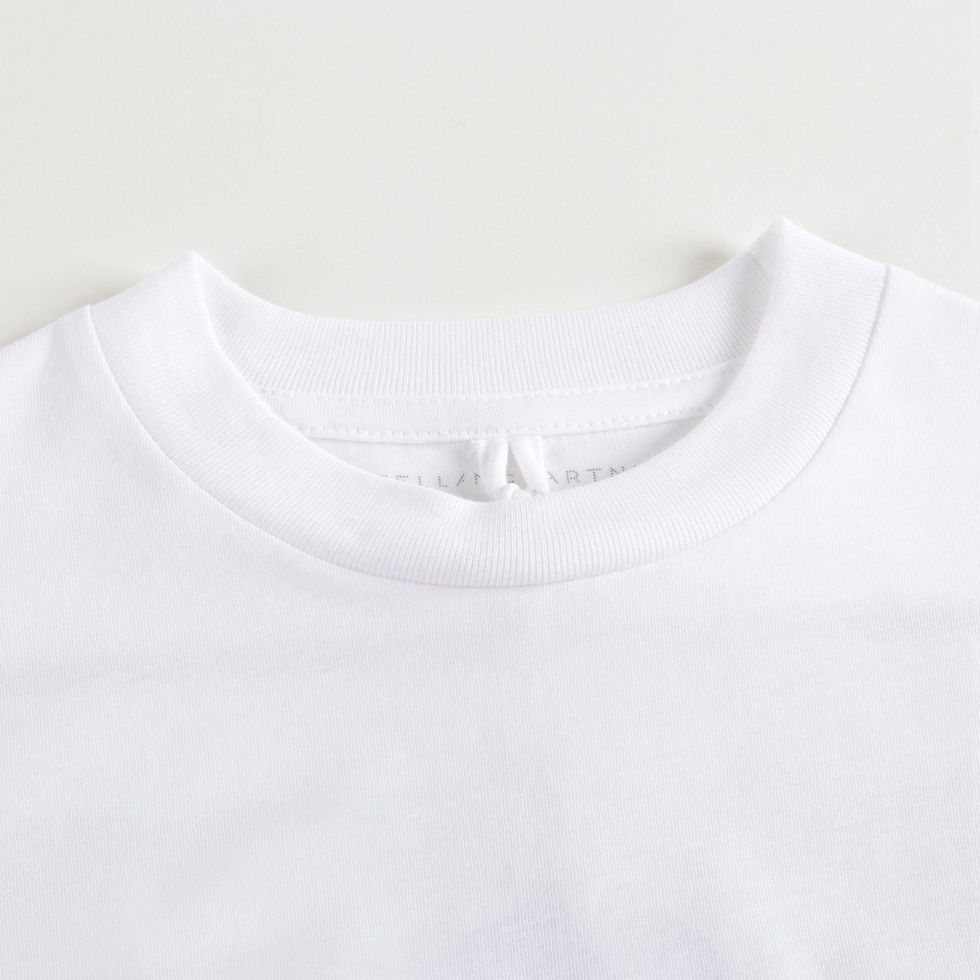 Boys White Cotton T-shirt