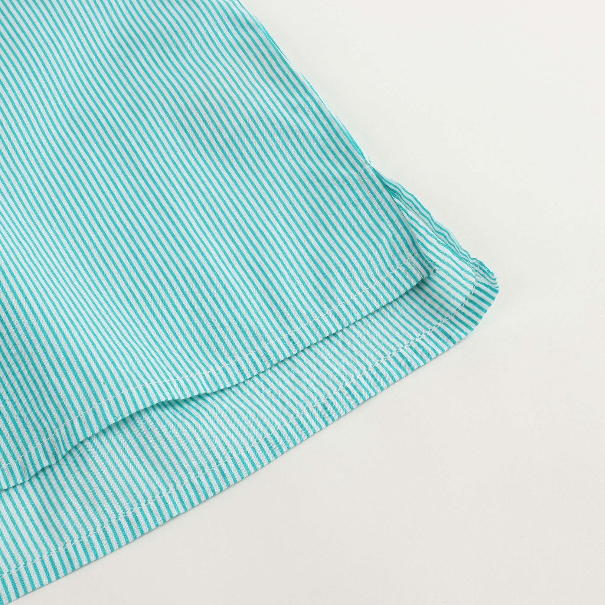Boys Mint Stripes Cotton Shirt