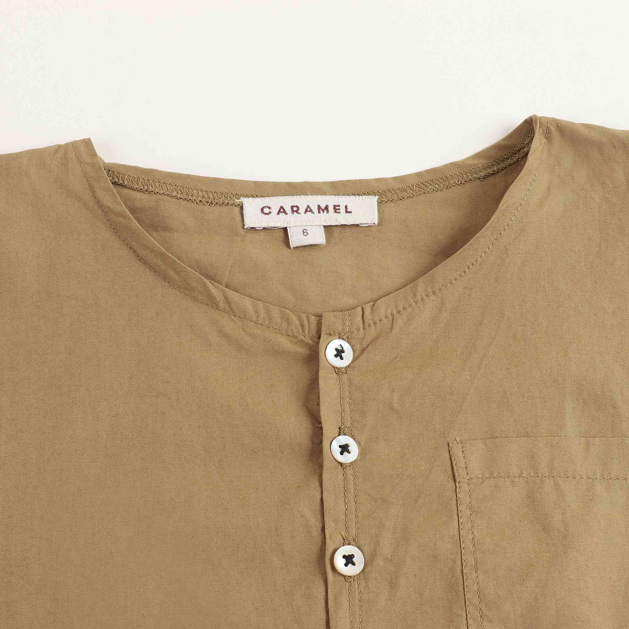 Baby Olive Cotton Tops