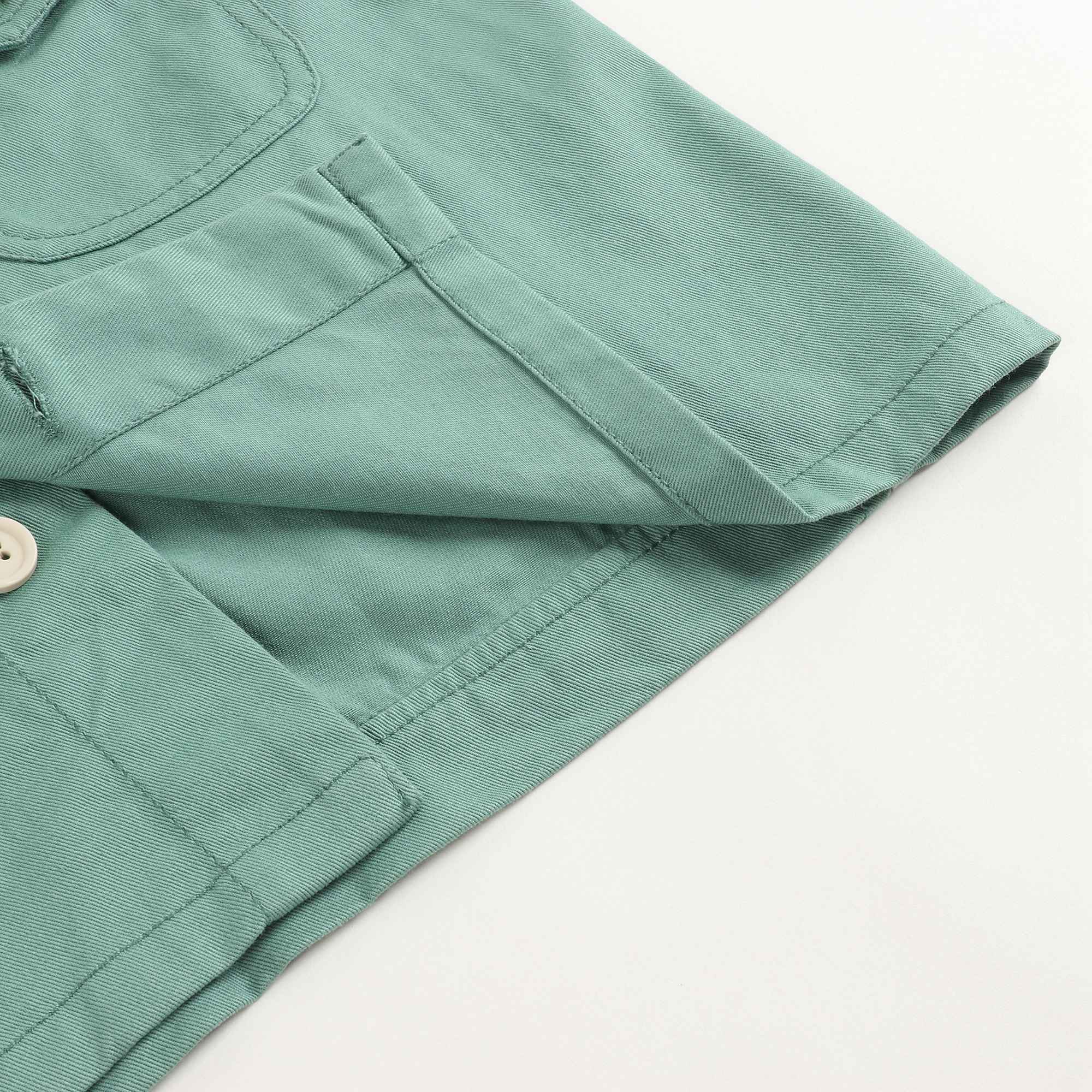 Boys Jade Green Cotton Jackest