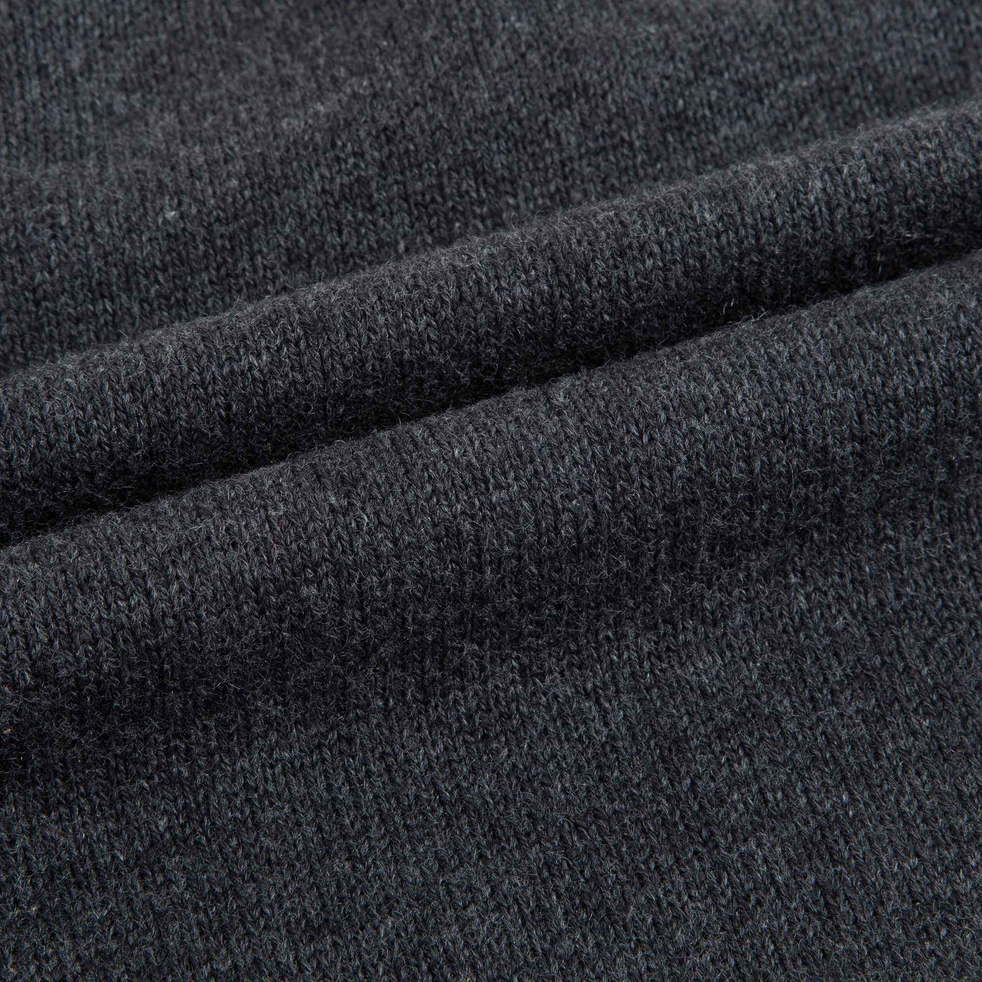 Boys Dark Marl Grey Logo Cotton Sweater
