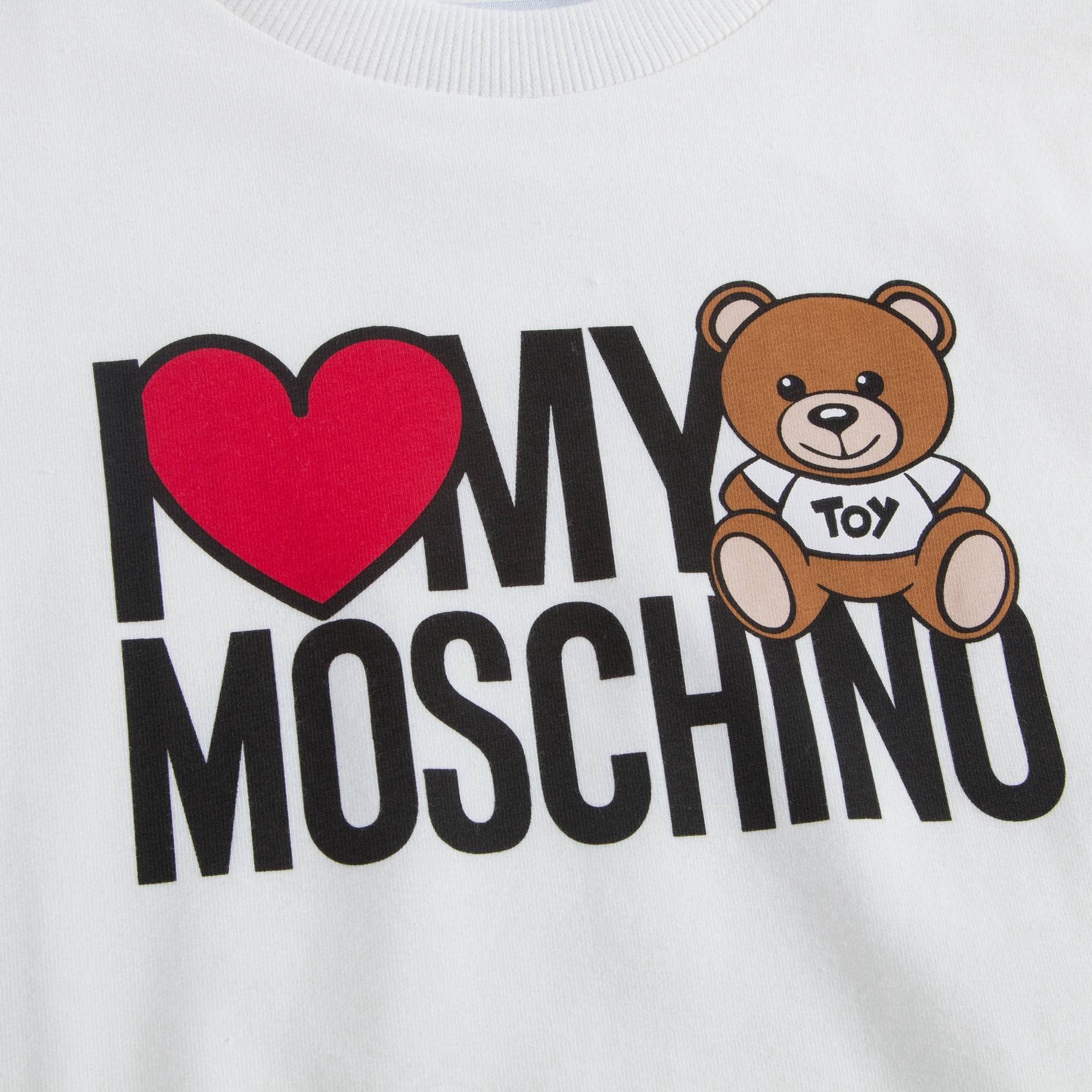 Boys & Girls White Heart Maxi T-shirt
