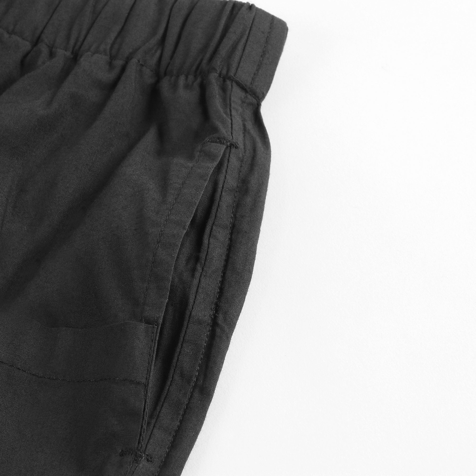 Boys & Girls Black Cotton Trousers