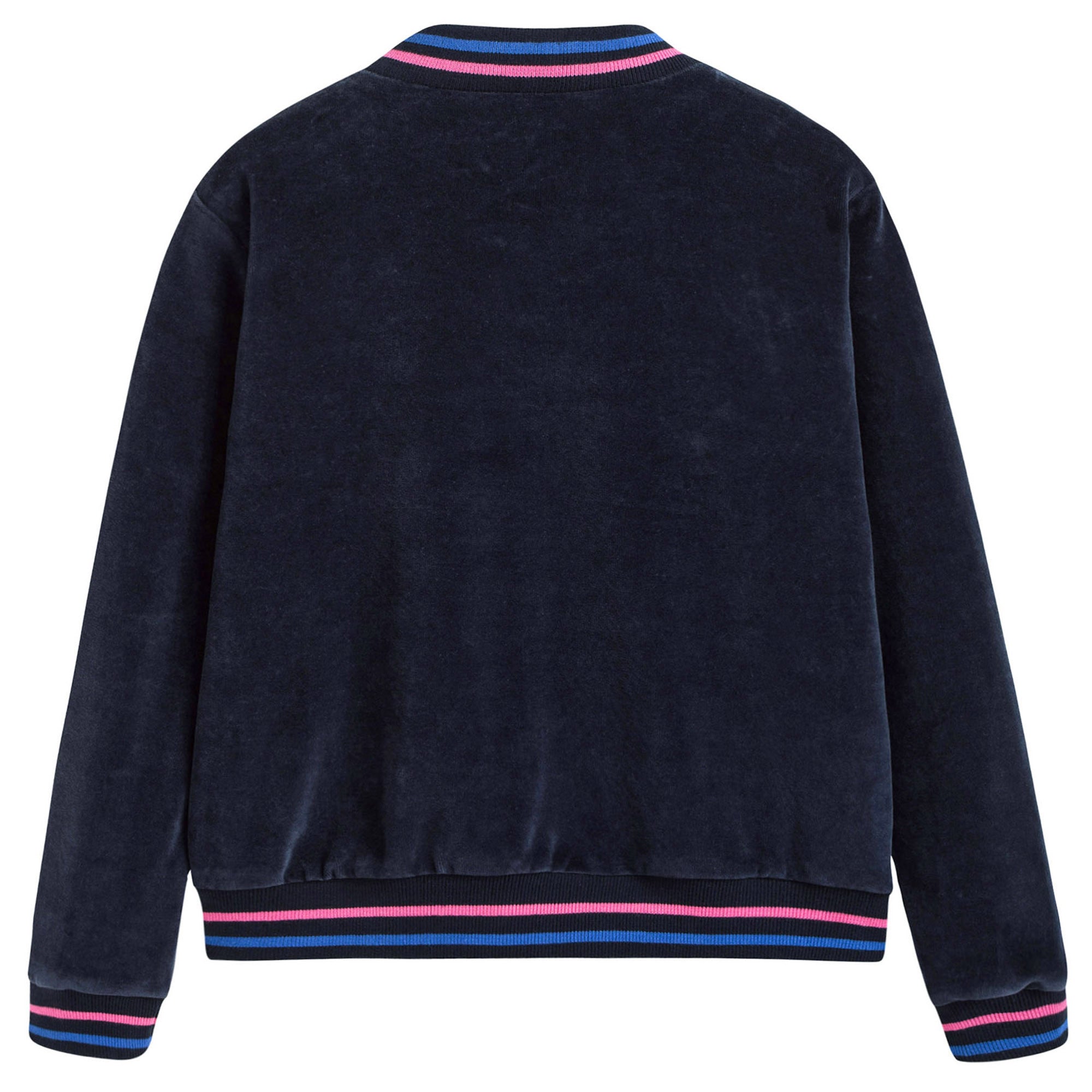 Girls Blue Velvet Jacket