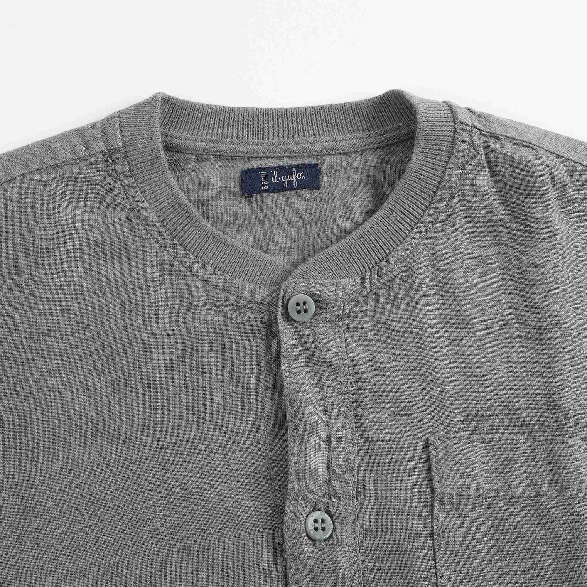 Boys & Girls Grey Linen Shirt
