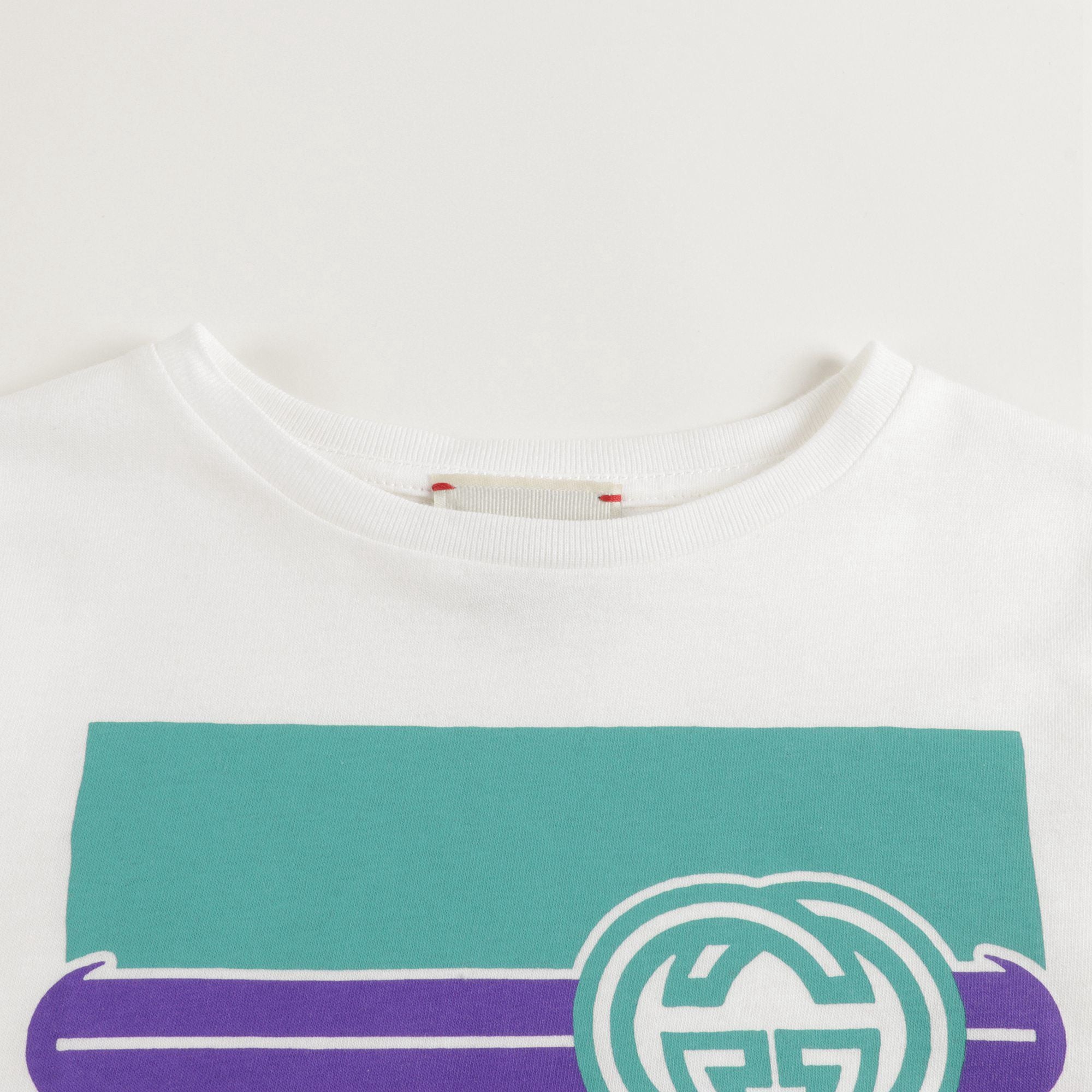 Boys & Girls White Cotton T-Shirt