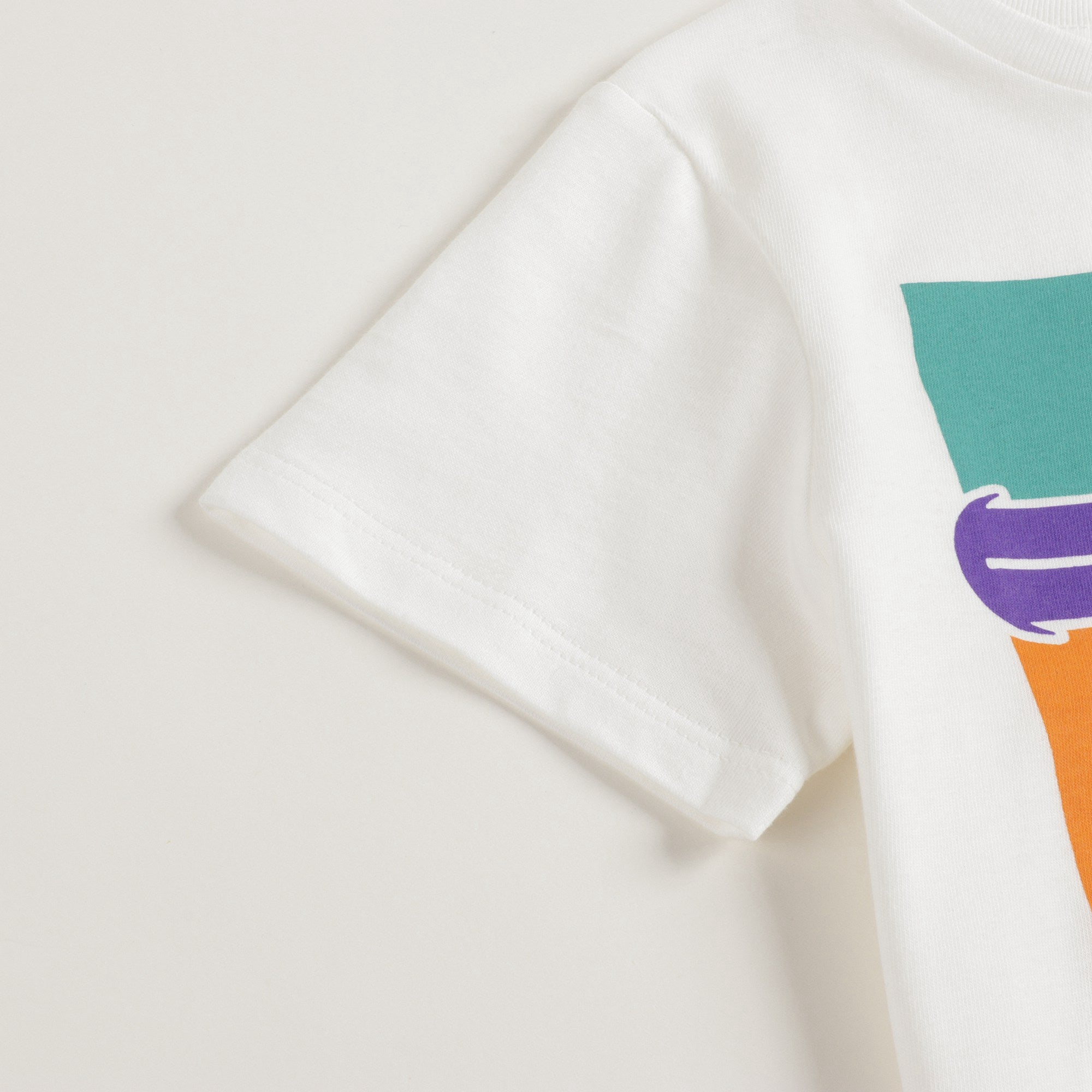 Boys & Girls White Cotton T-Shirt