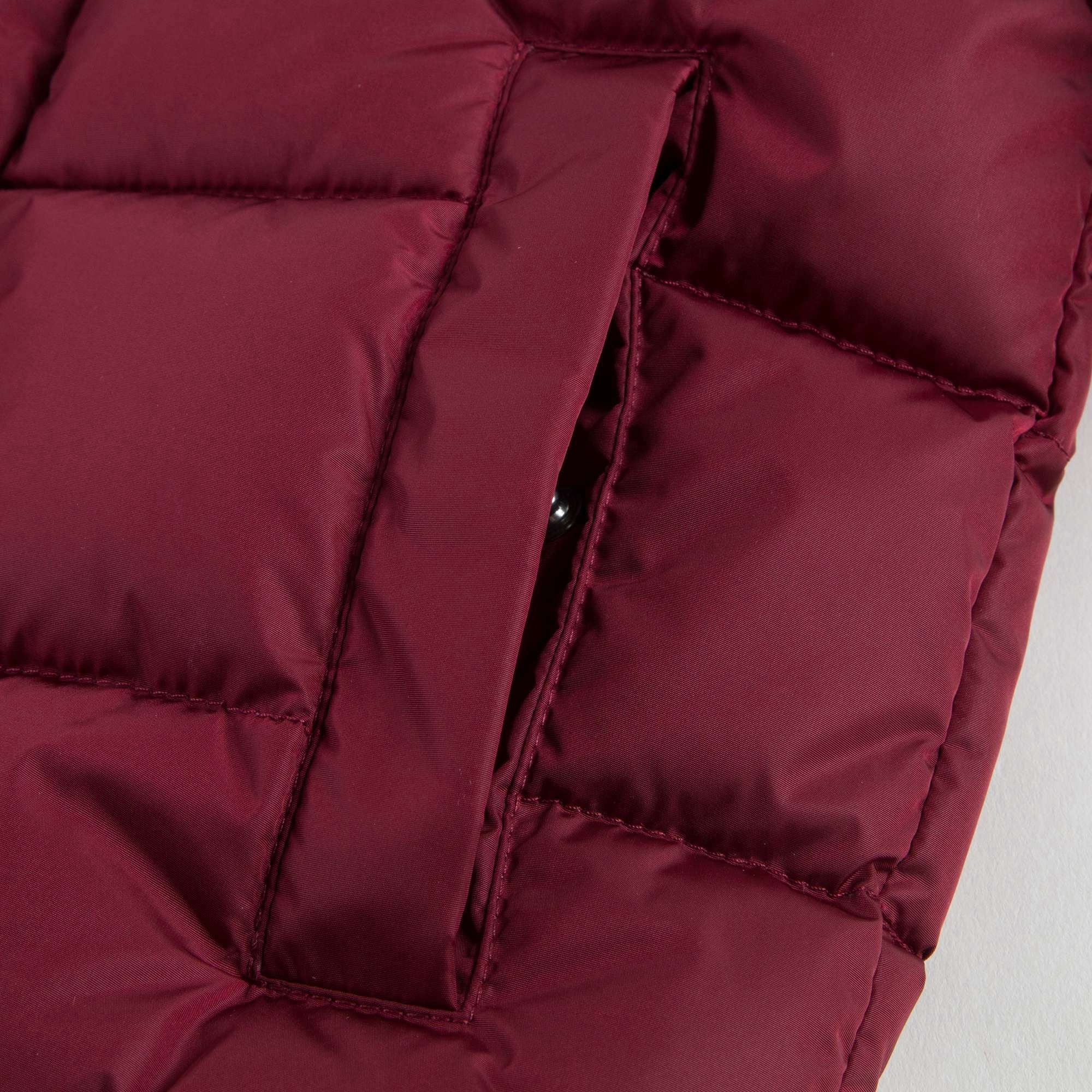 Boys Wine Red 'Willie' Down Padded Jacket