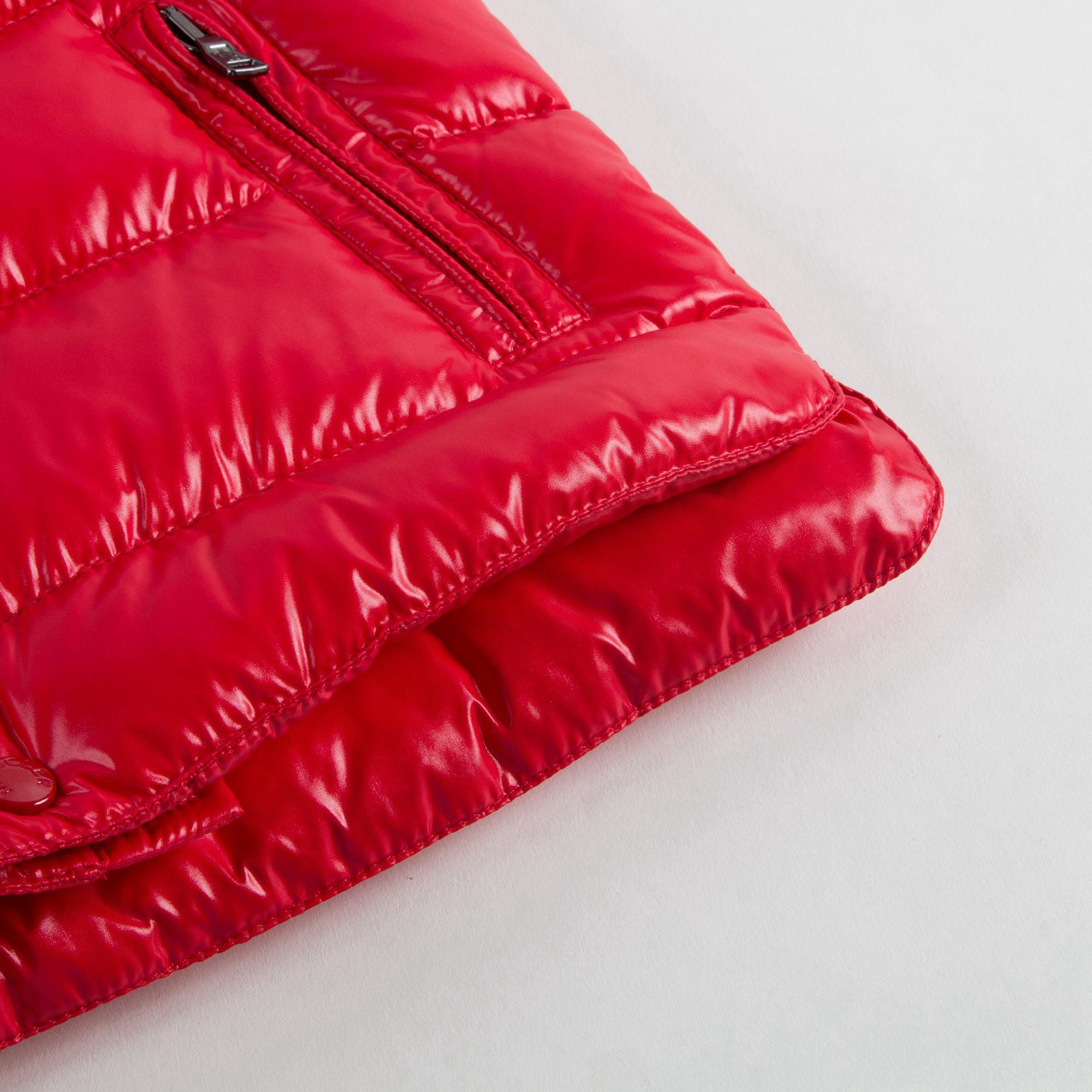 Boys & Girls Red "Tib" Down Padded Gilet