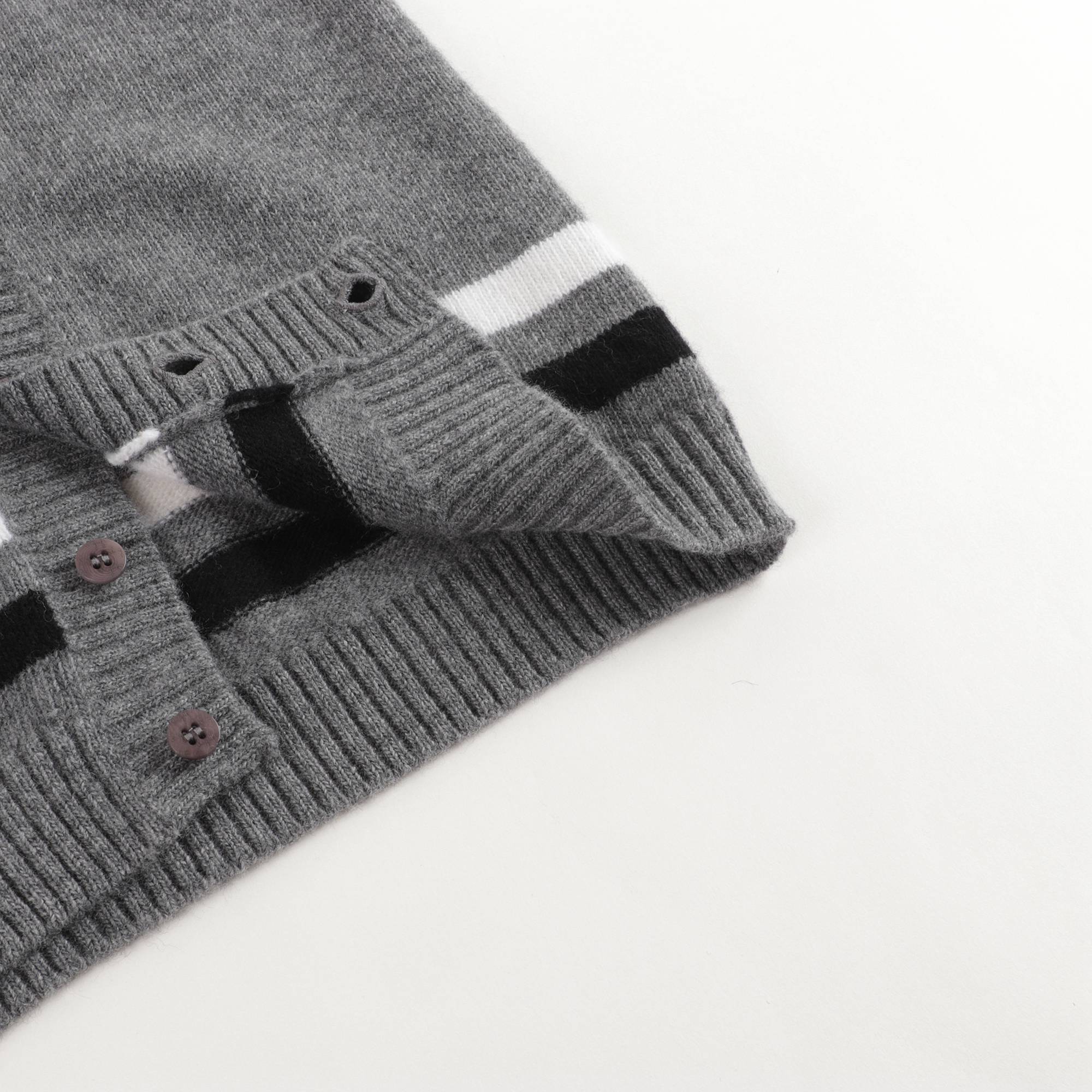 Baby Boys Grey Wool Cardigan