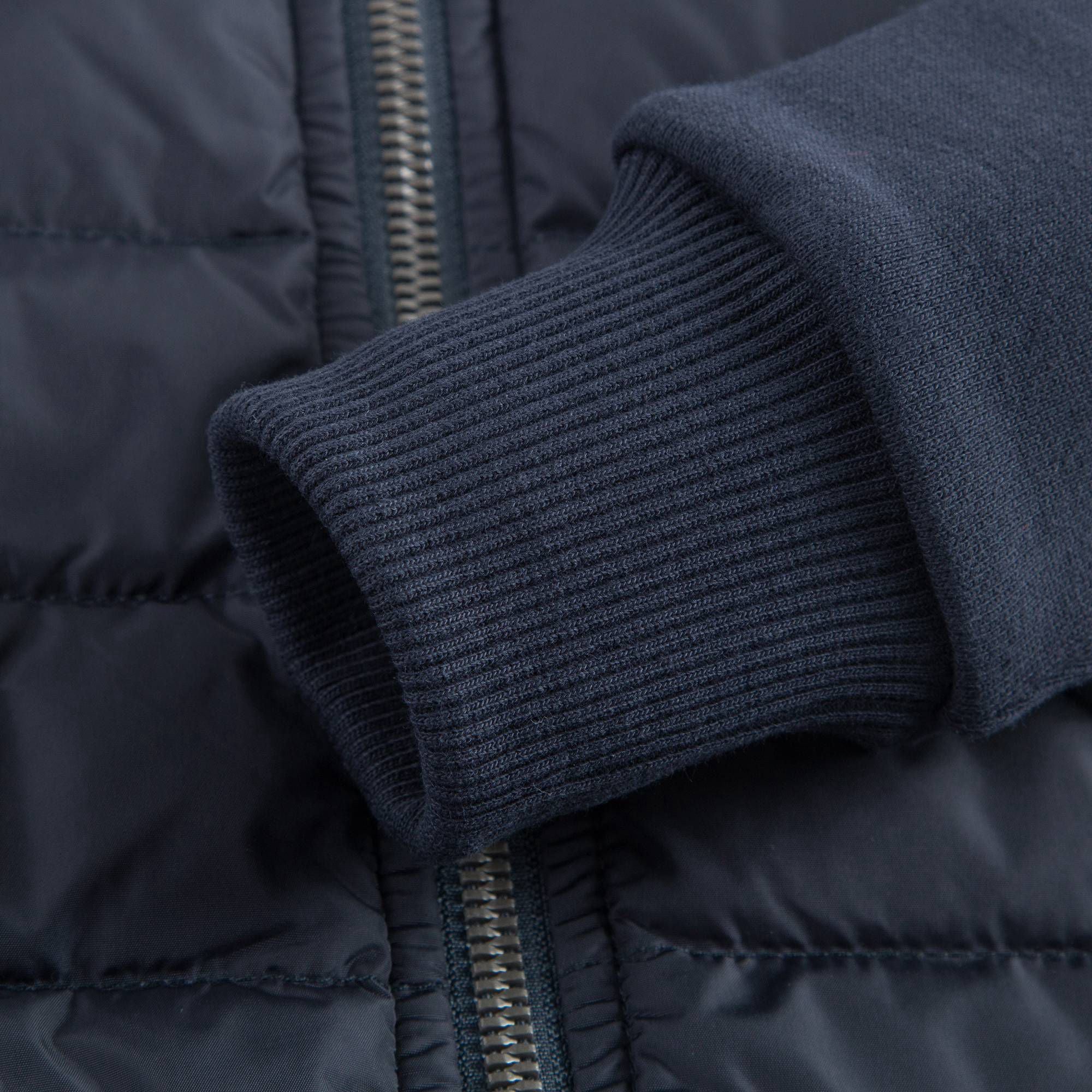 Boys Navy Blue Zip-up Top