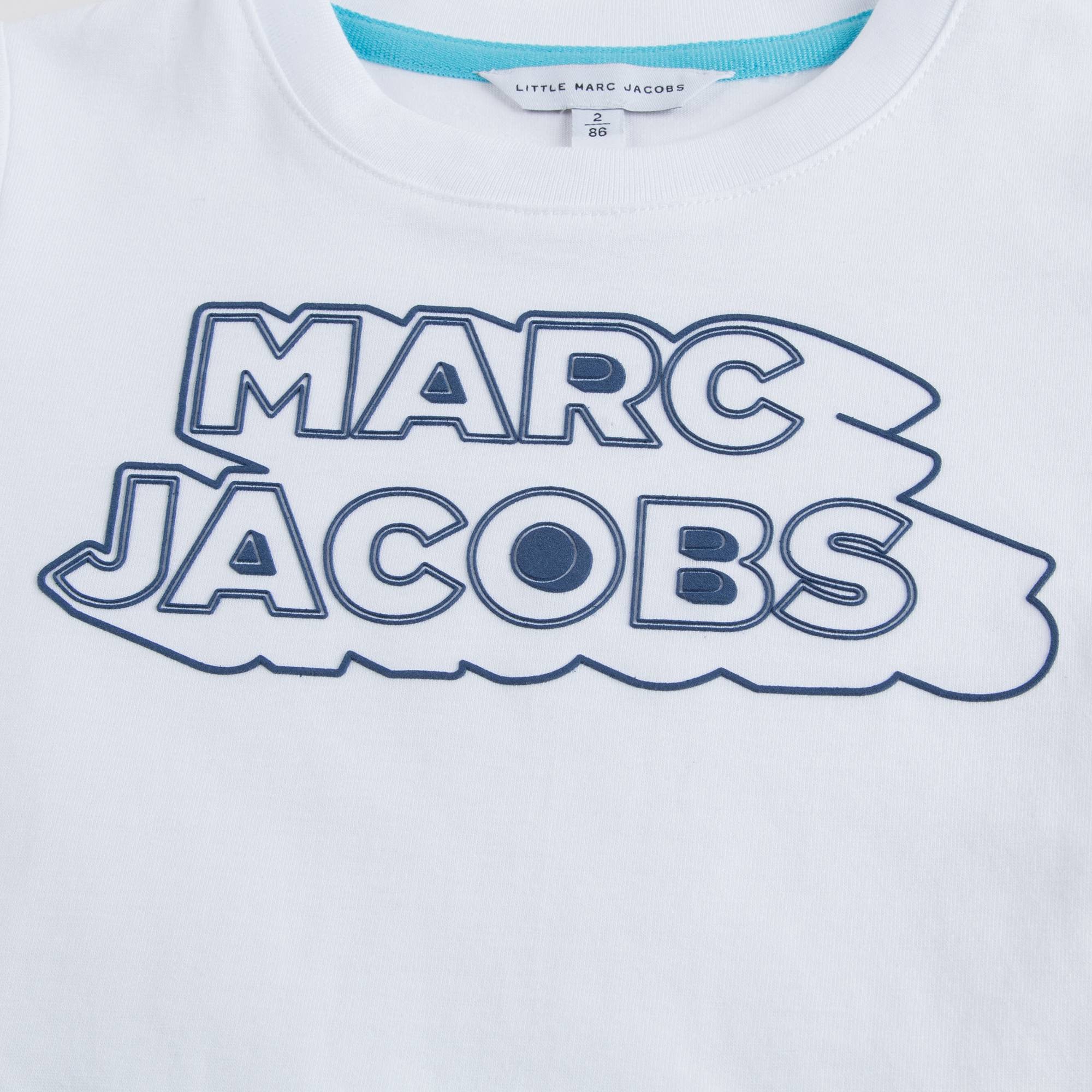 Boys White 'Marc Jacobs' Cotton T-shirt