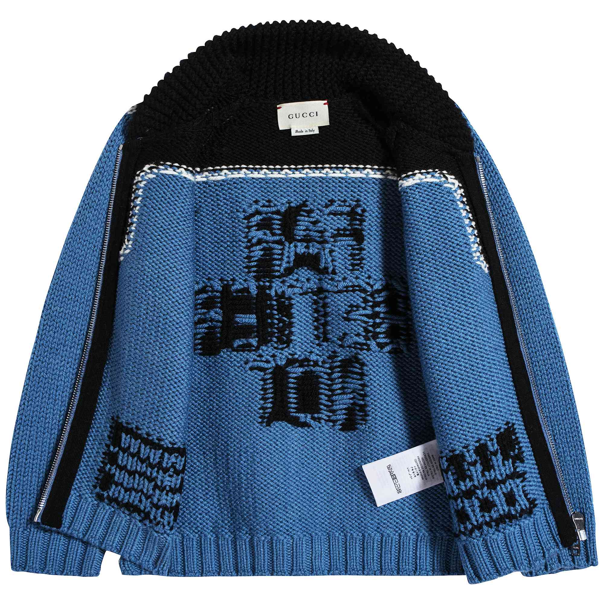 Baby Summeryav & Black Wool Cardigan