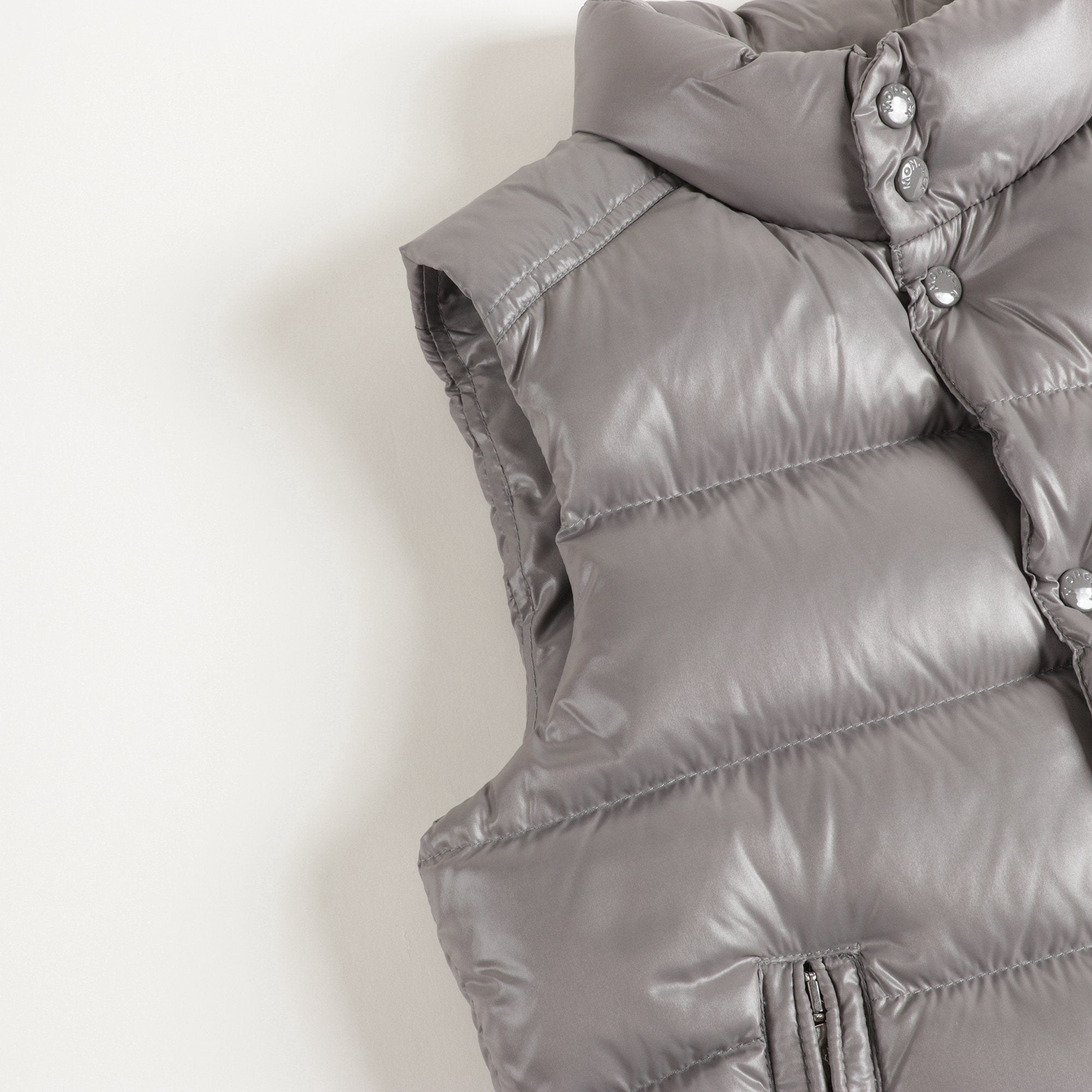 Boys Grey TIB Padded Down Vest