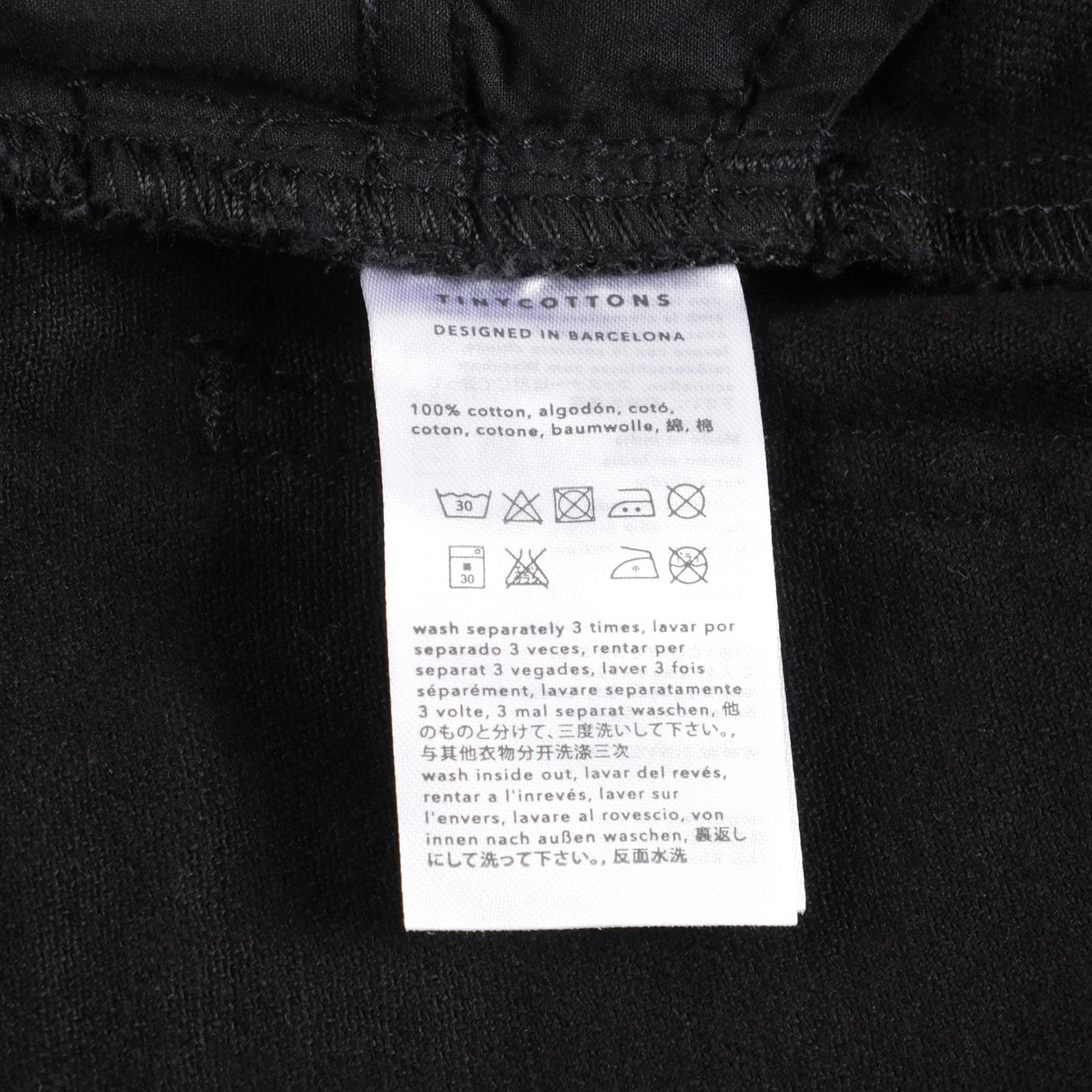 Boys & Girls Black Baggy Denim Trousers