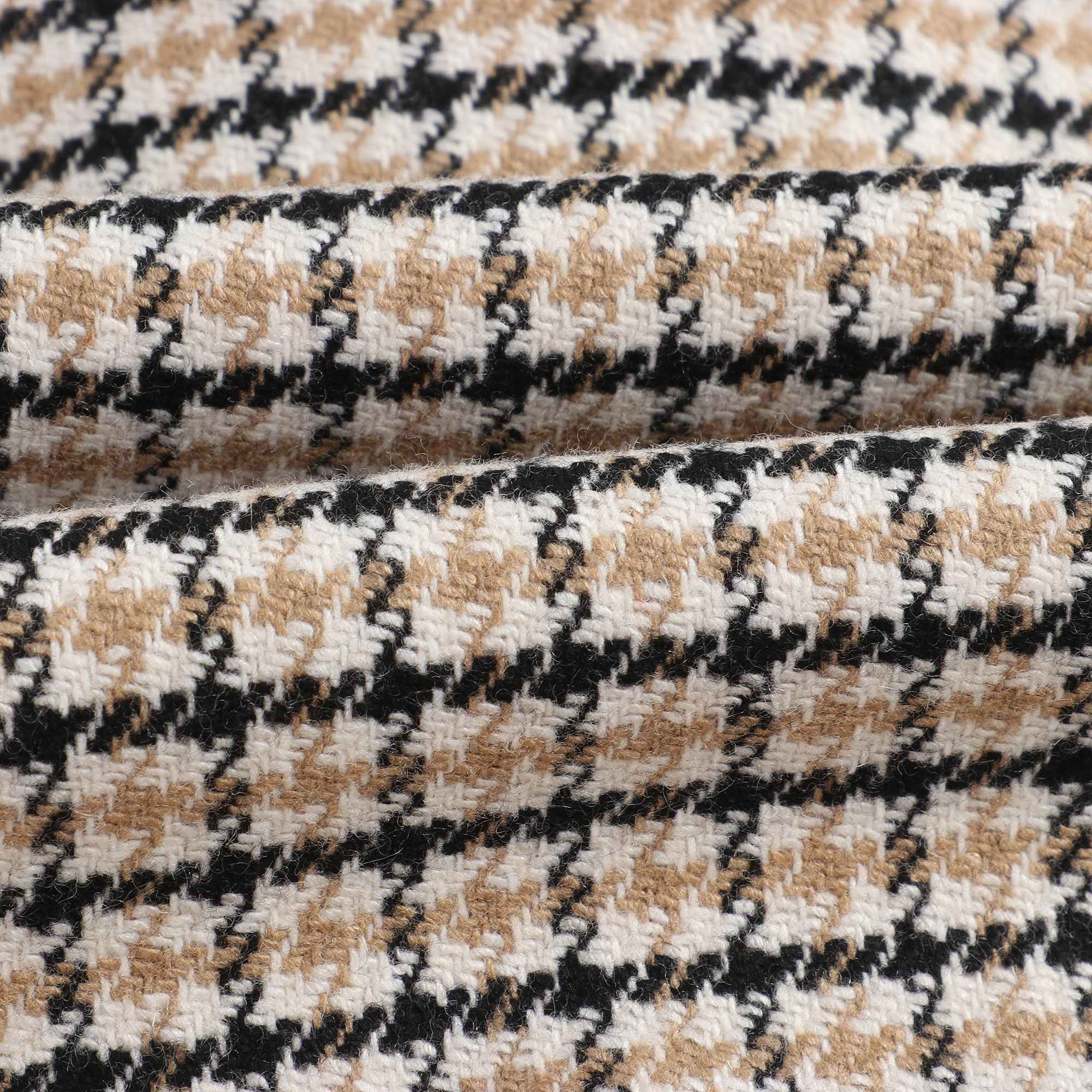 Boys Black Check Coat