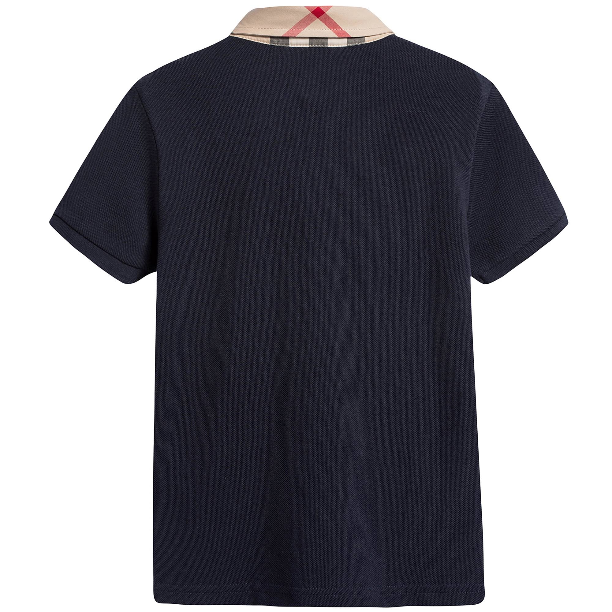 Boys True Navy Cotton Polo Shirt