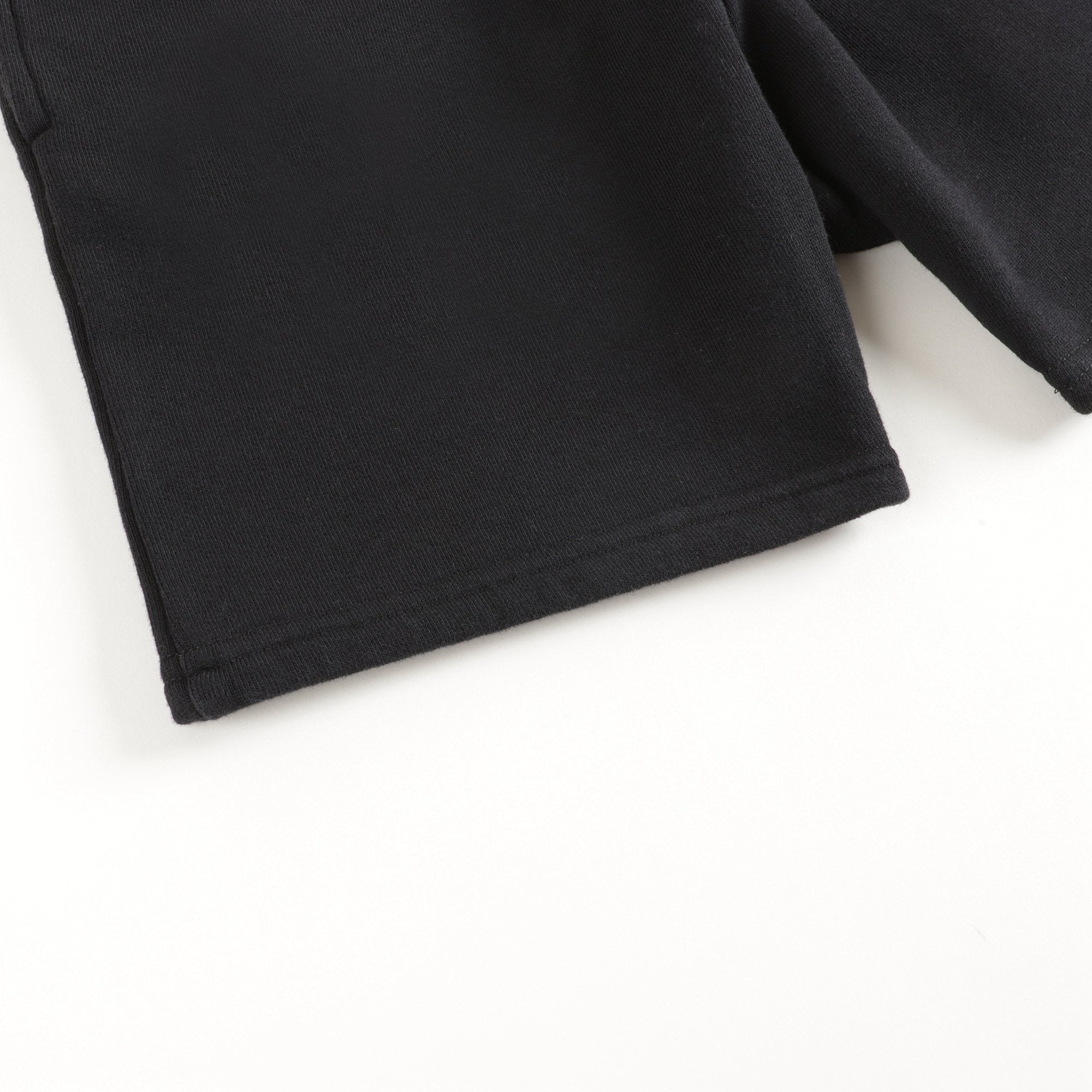 Boys Black Cotton Shorts