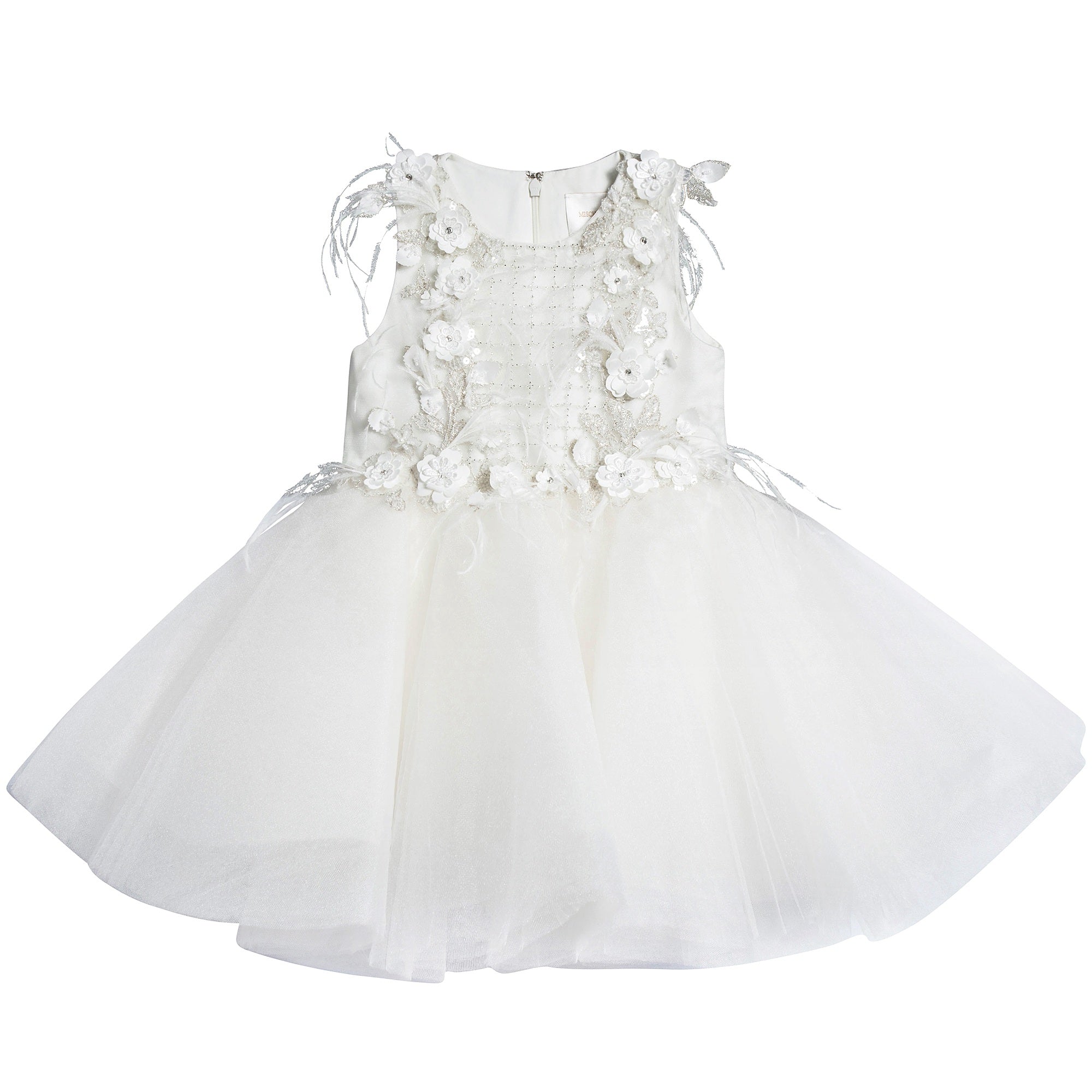 Girls  White  "The Royal Beauty"  Dress