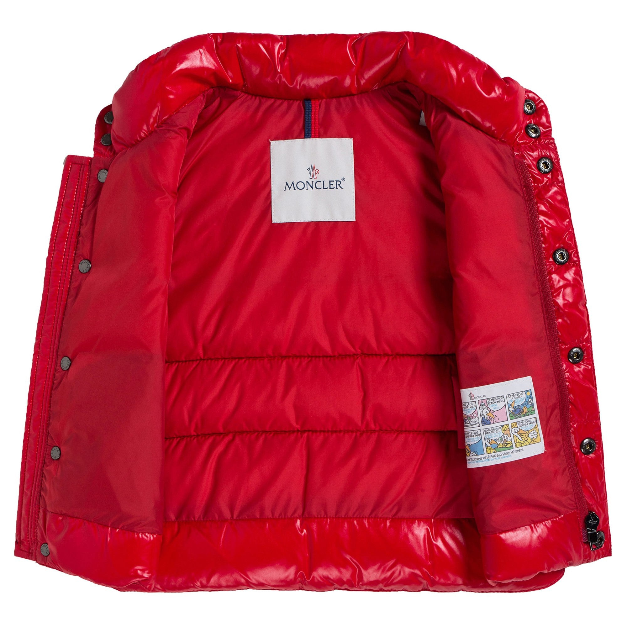 Baby Red Down Padded 'Tib' Gilet