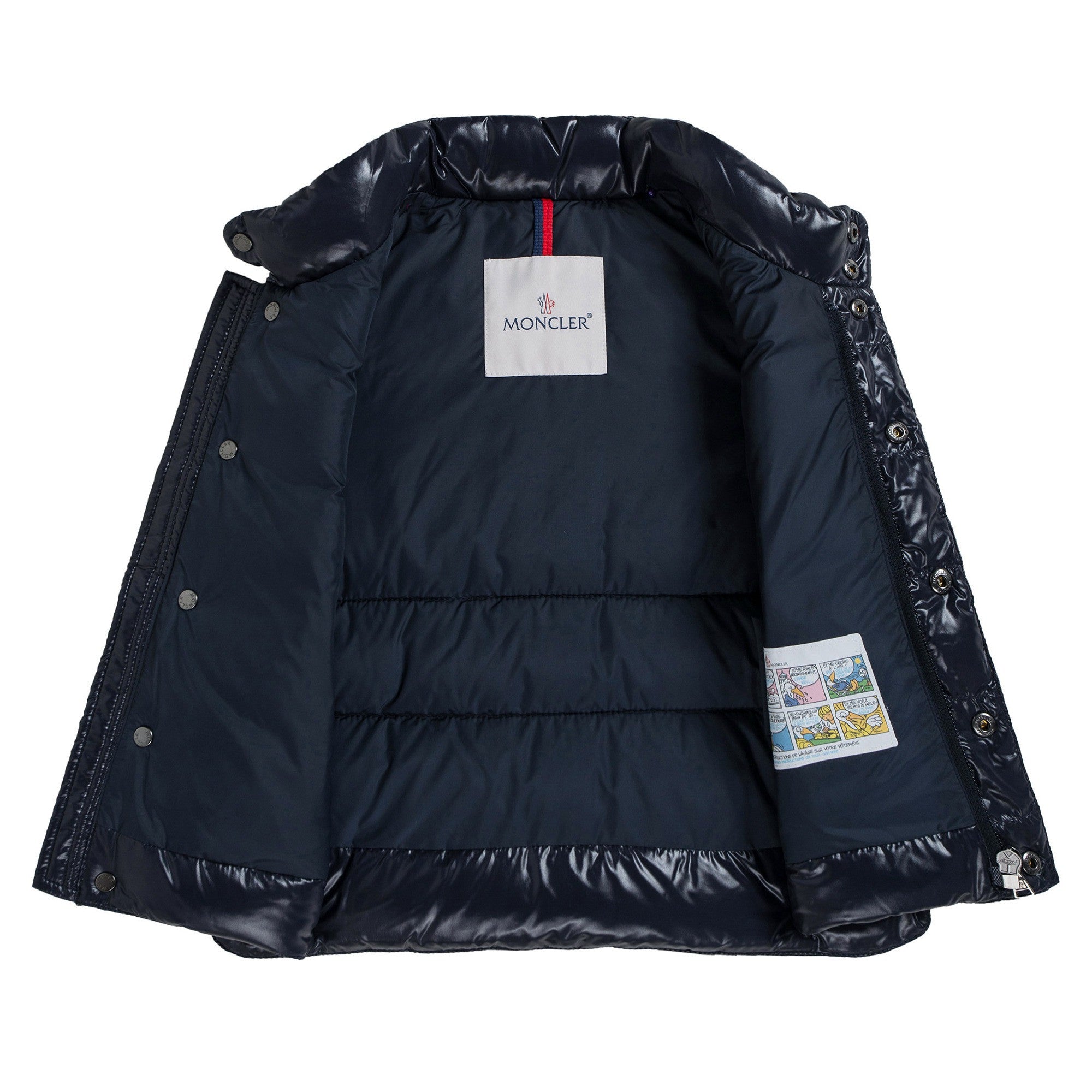 Baby Navy Blue Down Padded 'Tib' Gilet