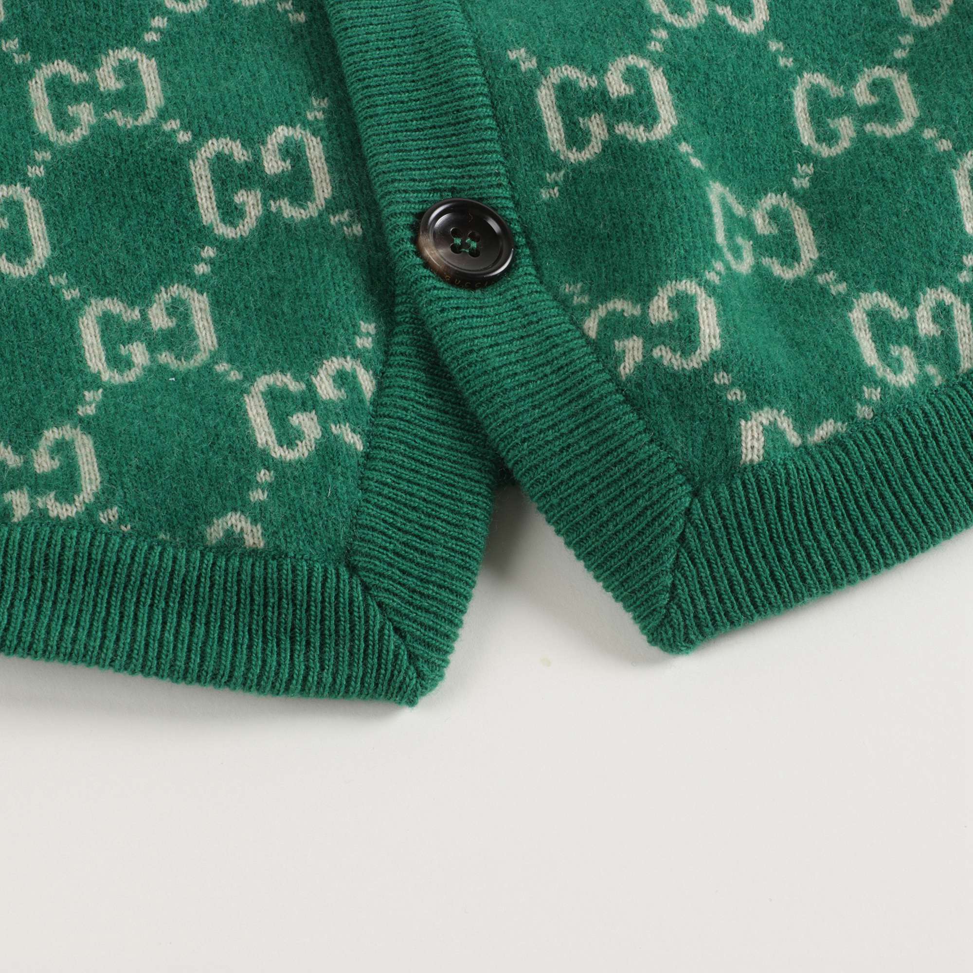 Boys & Girls Green GG Knit Vest