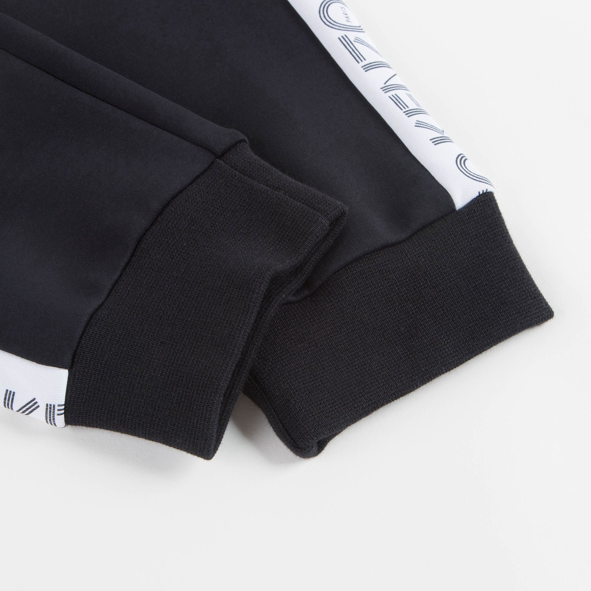 Boys Black Logo Cotton Trousers