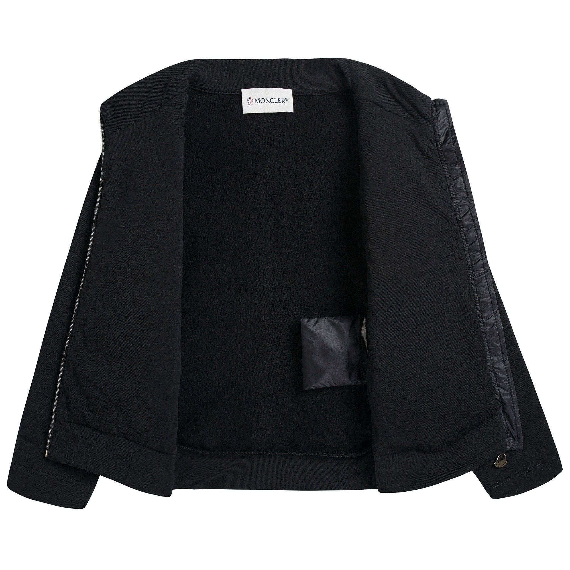 Boys & Girls Black Cotton Cardigan
