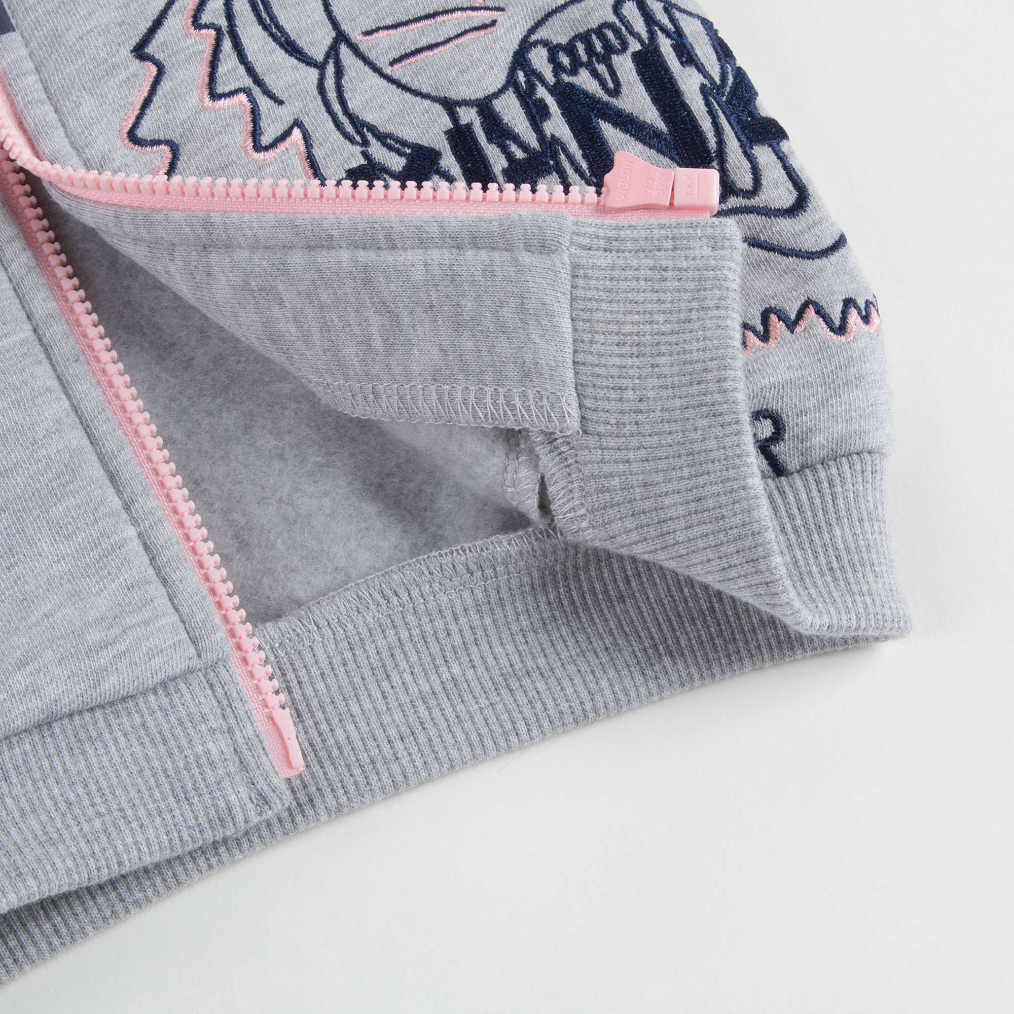 Baby Girls Marl Grey Cotton Cardigan