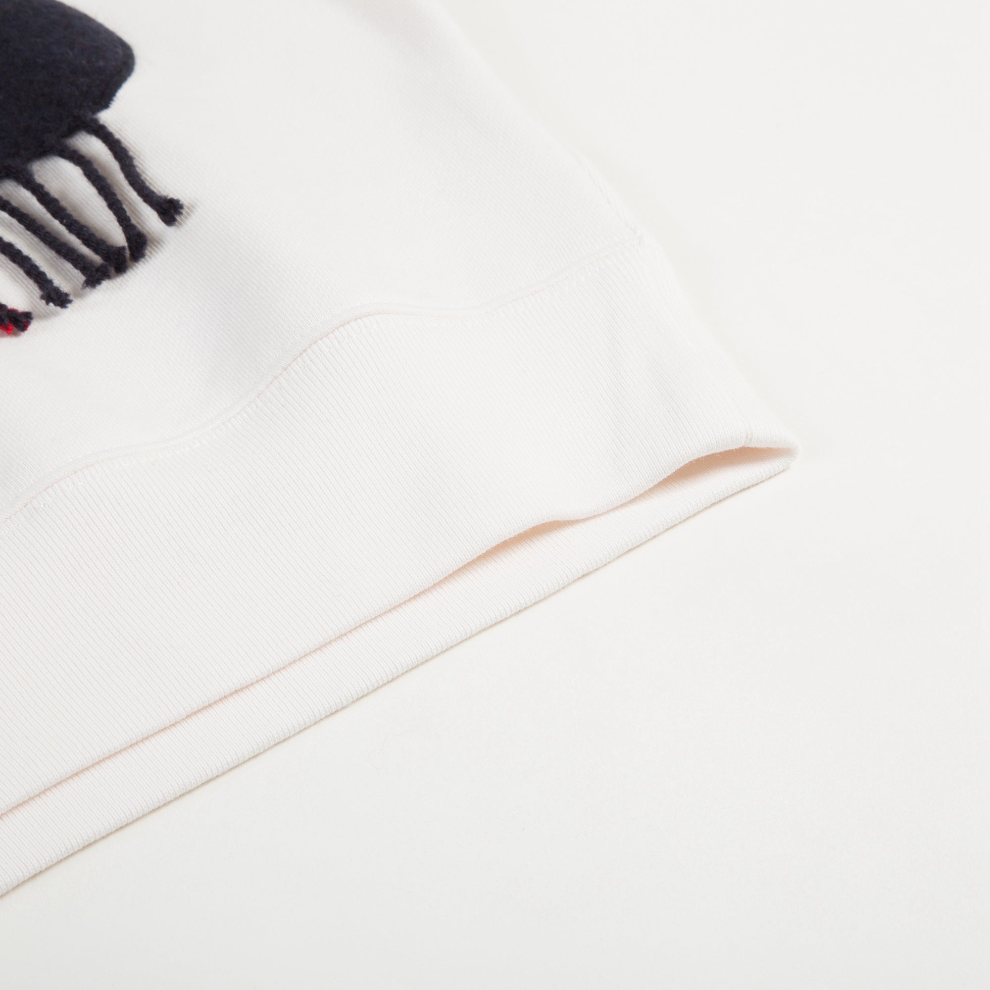 Boys  White  鈥淔laky clouds鈥?  Cotton   Sweatshirt