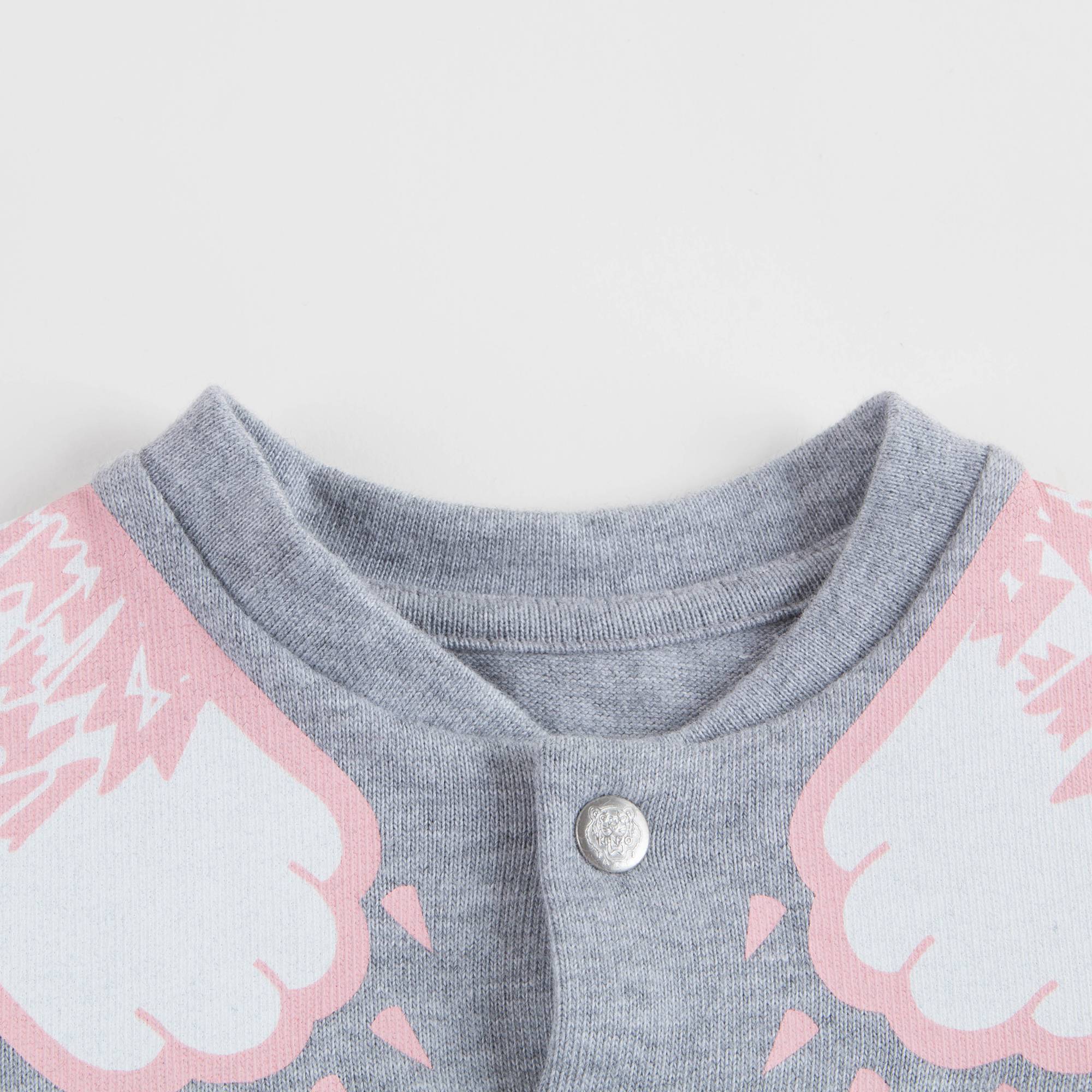 Baby Girls Marl Grey Cotton Cardigan
