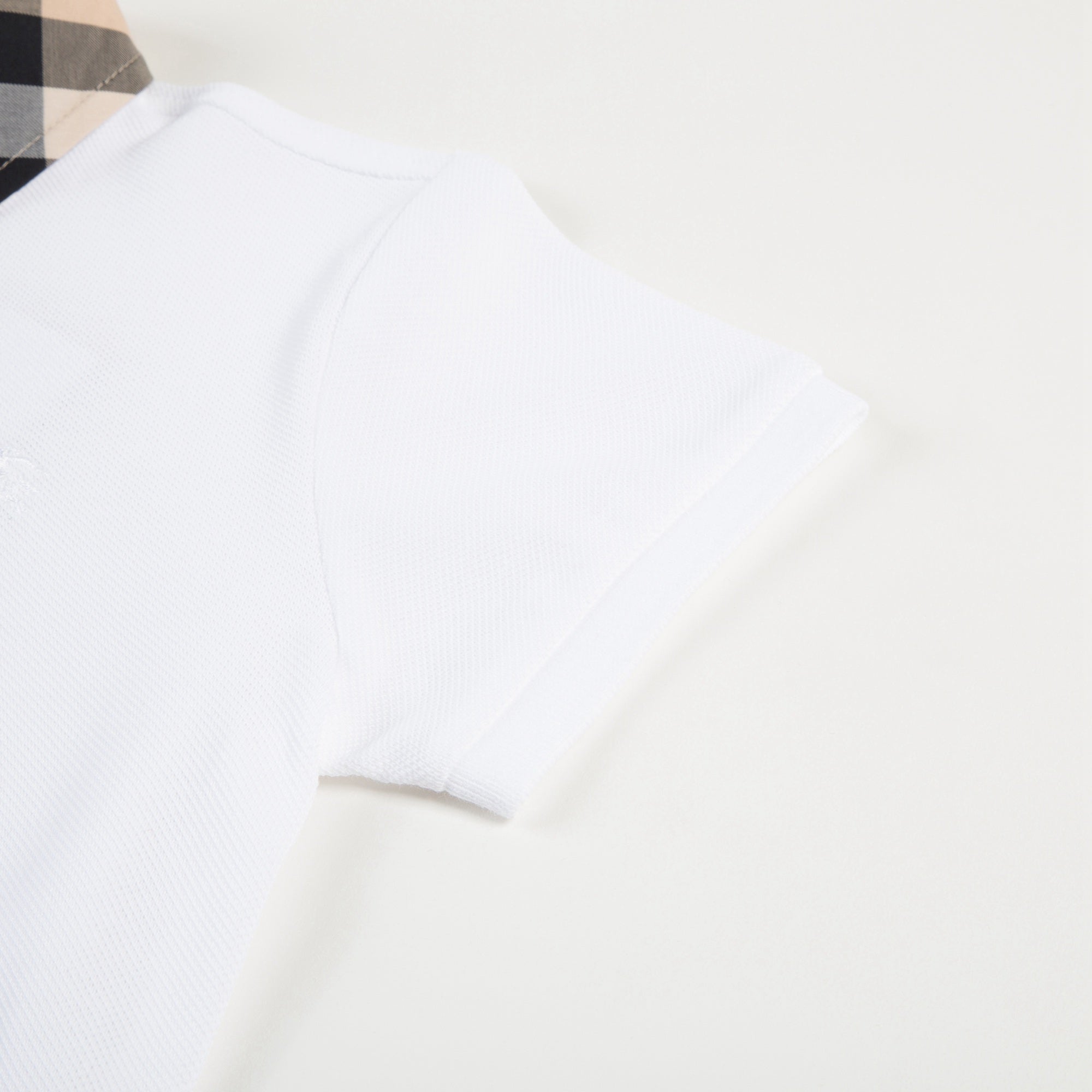 Boys White Cotton Polo Shirts