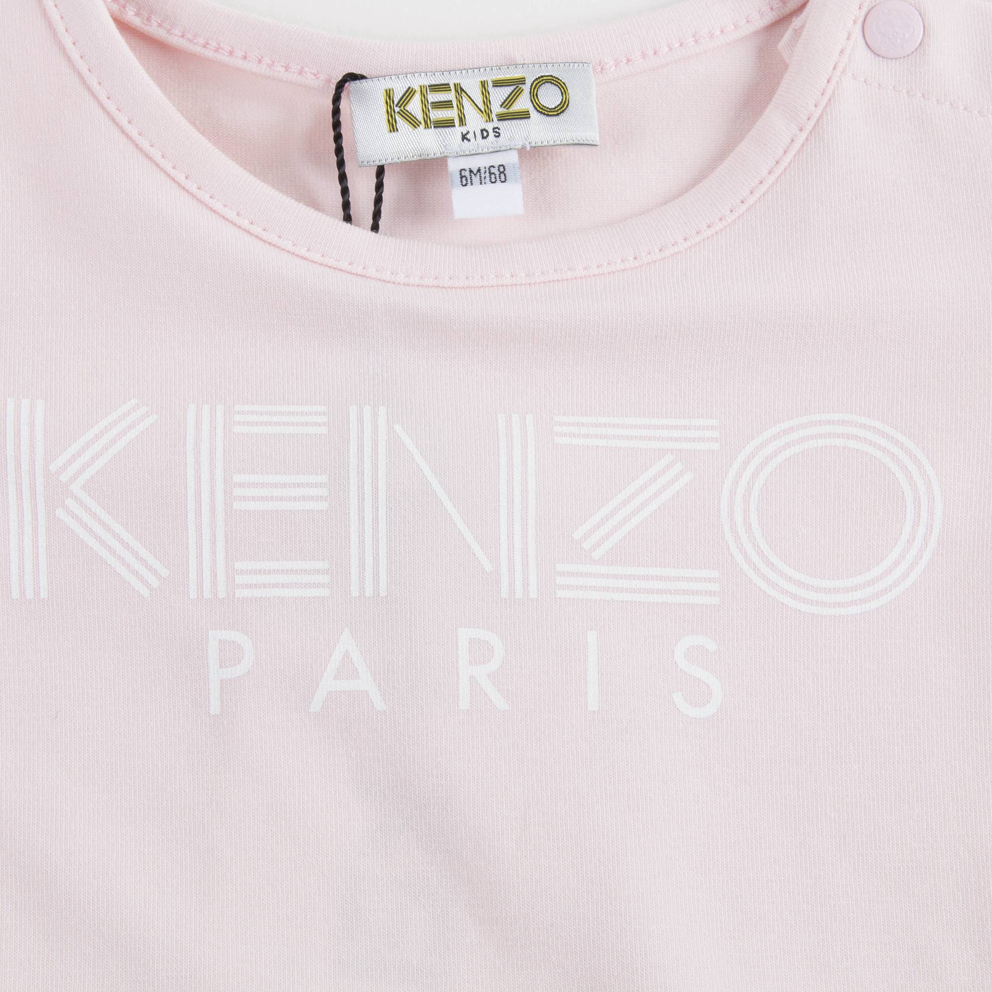 Baby Girls Light Pink Cotton T-shirt