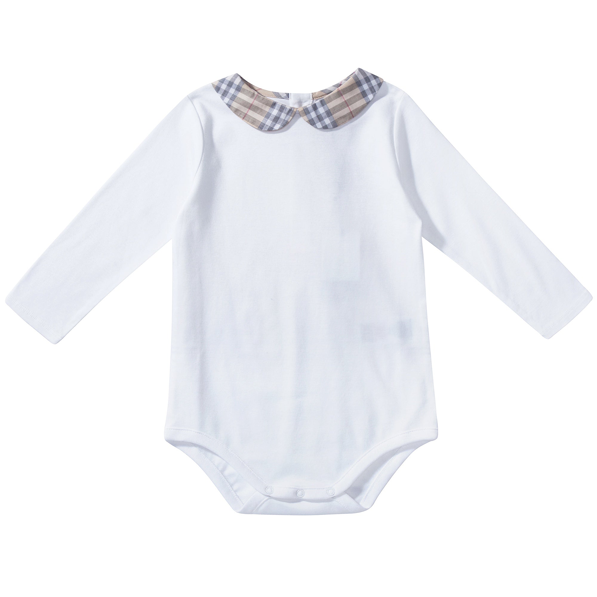 Baby  White   Cotton  Babysuit