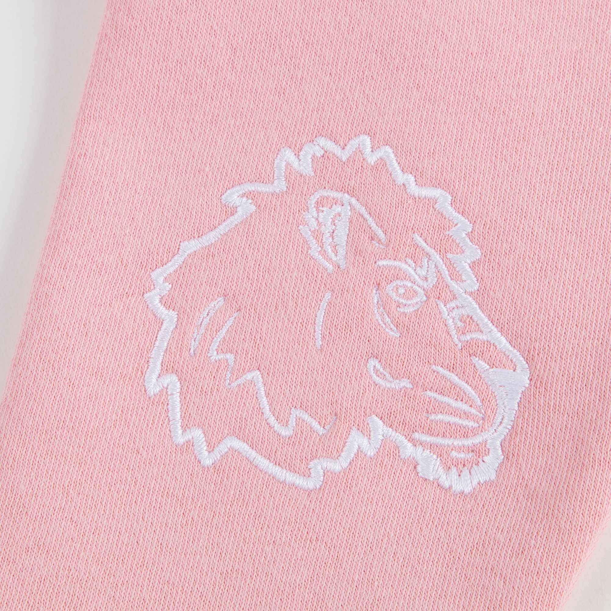 Baby Girls Middle Pink Cotton Trousers